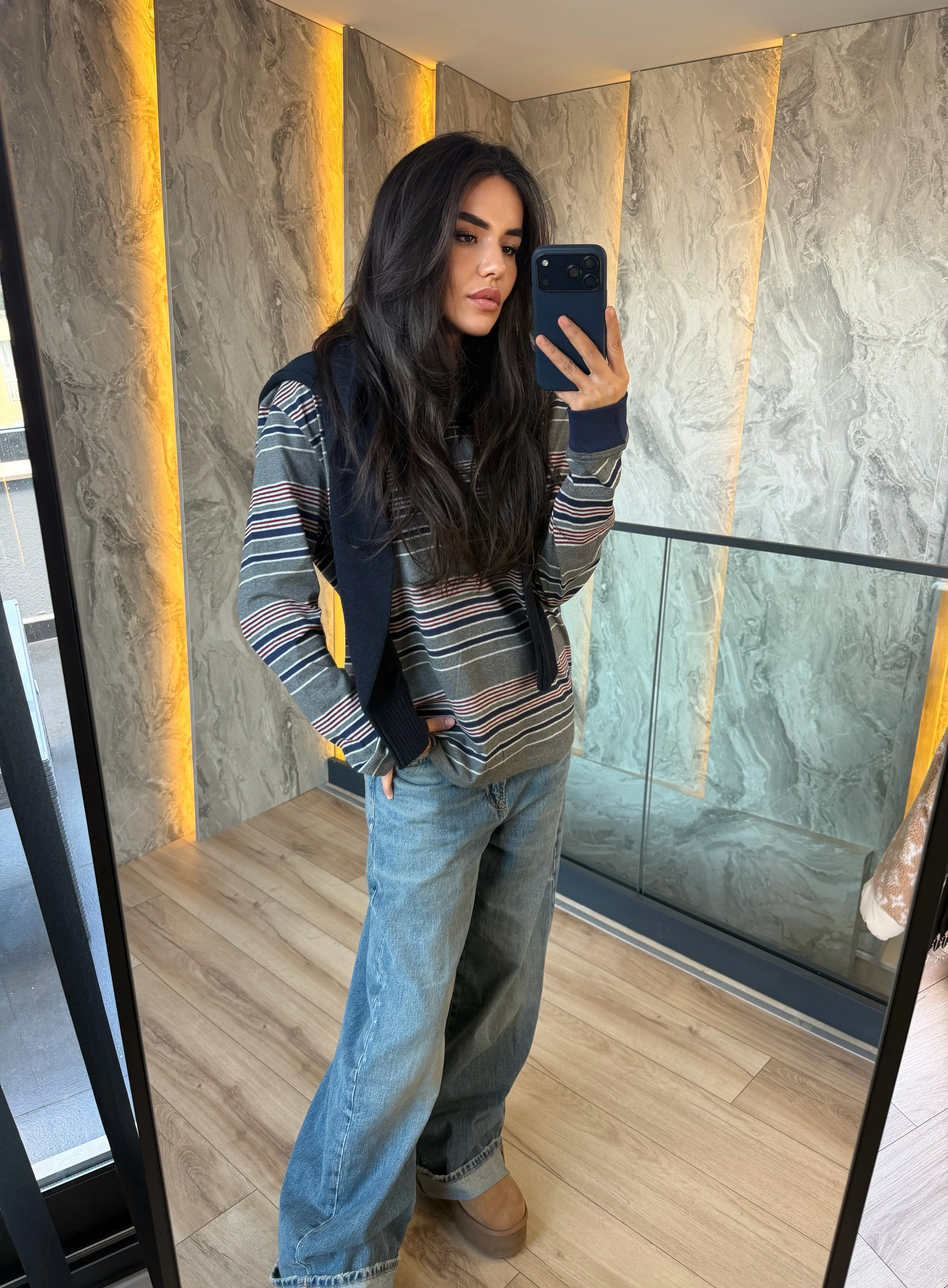 MIU Striped Long Sleeve