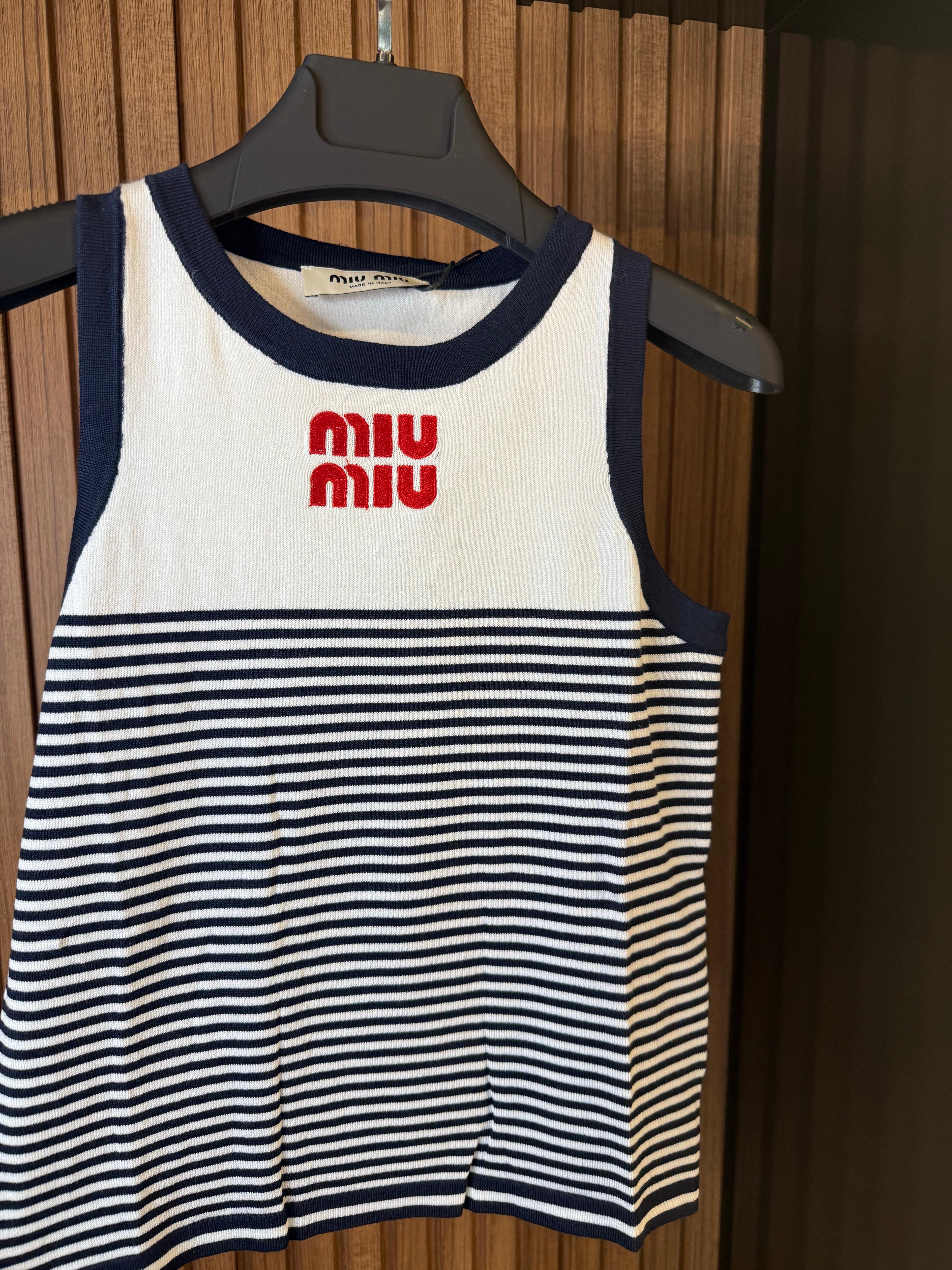 Miu- Sailor Knit Tank 