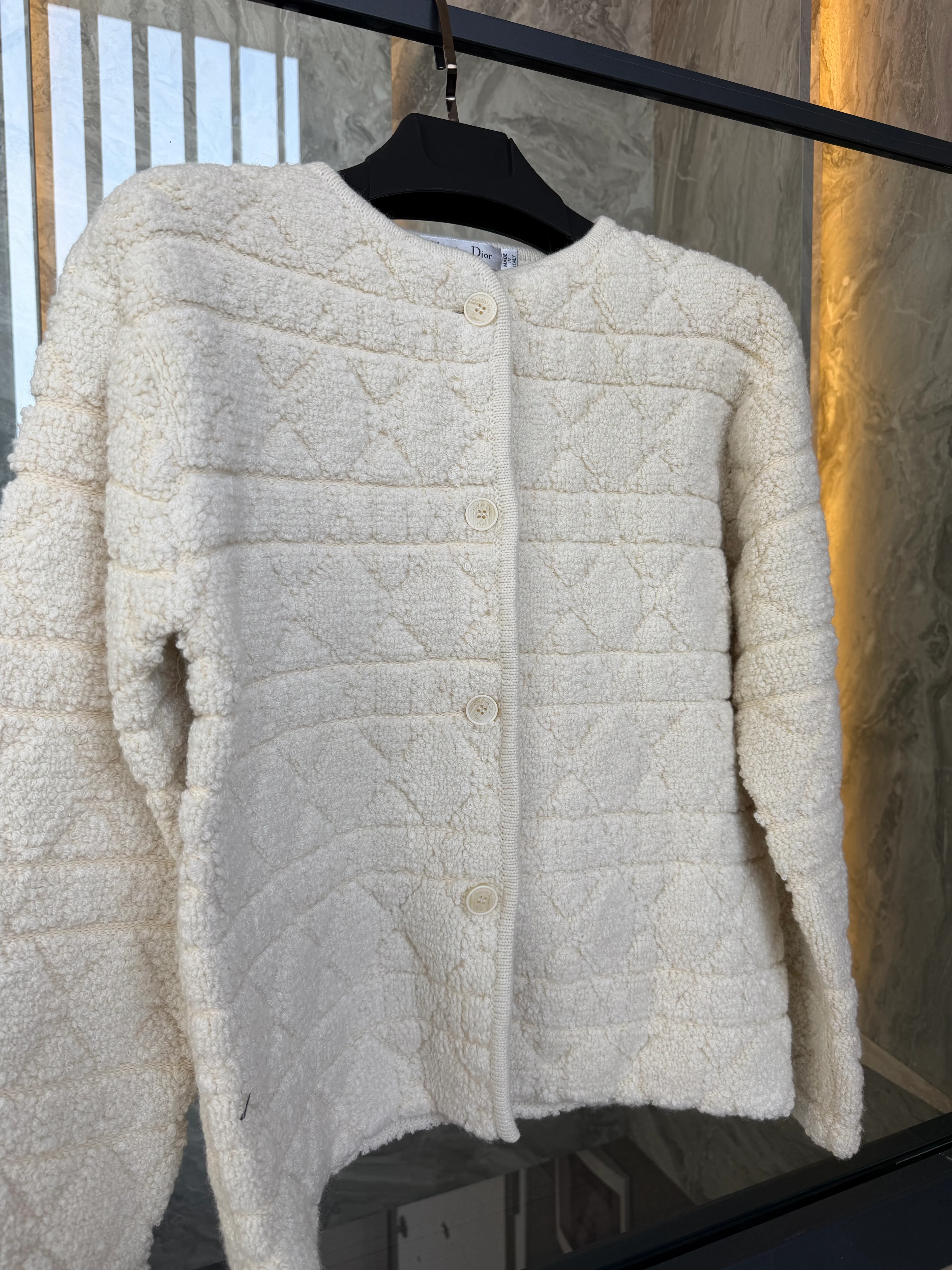 Ivory Oblique Cozy Jacket