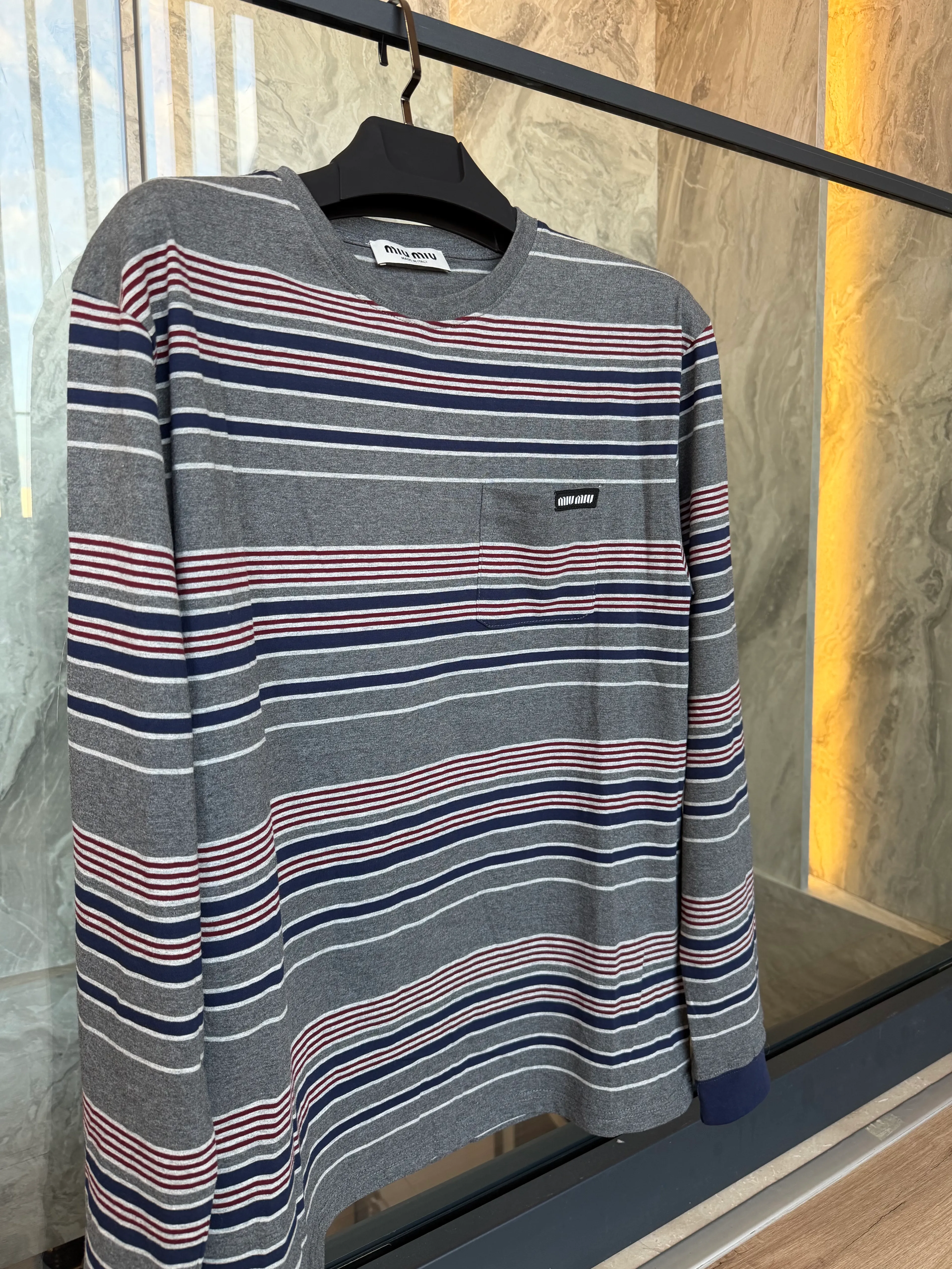 MIU Striped Long Sleeve