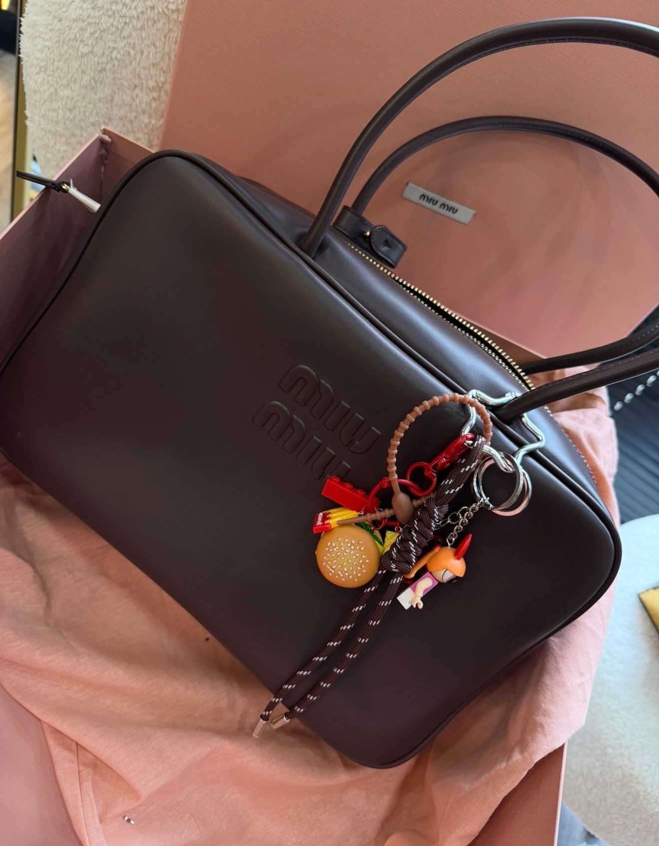 Miu Chocolate Brown Iconic Bag 