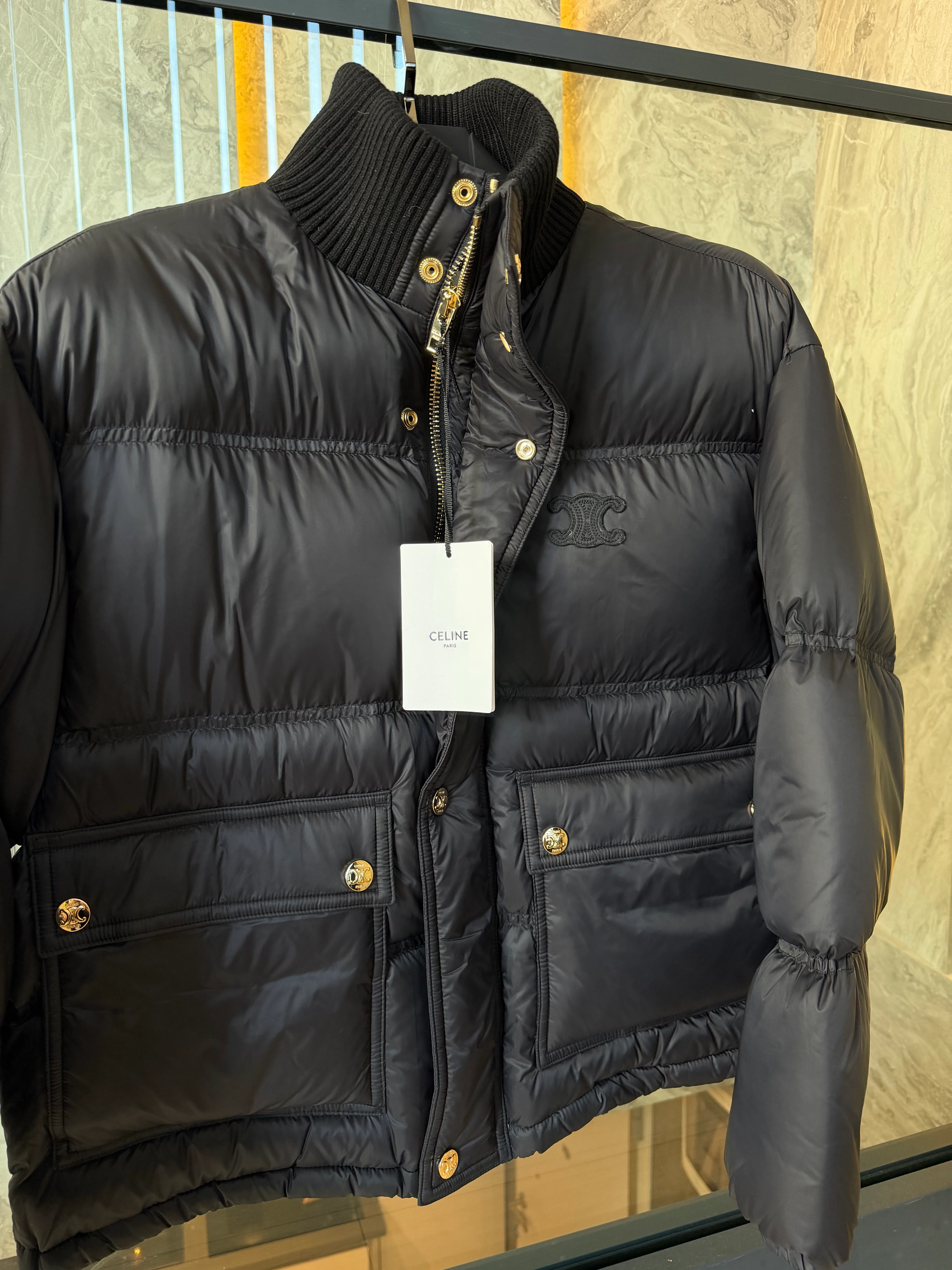 Celin / Noir Royale Puffer Jacket