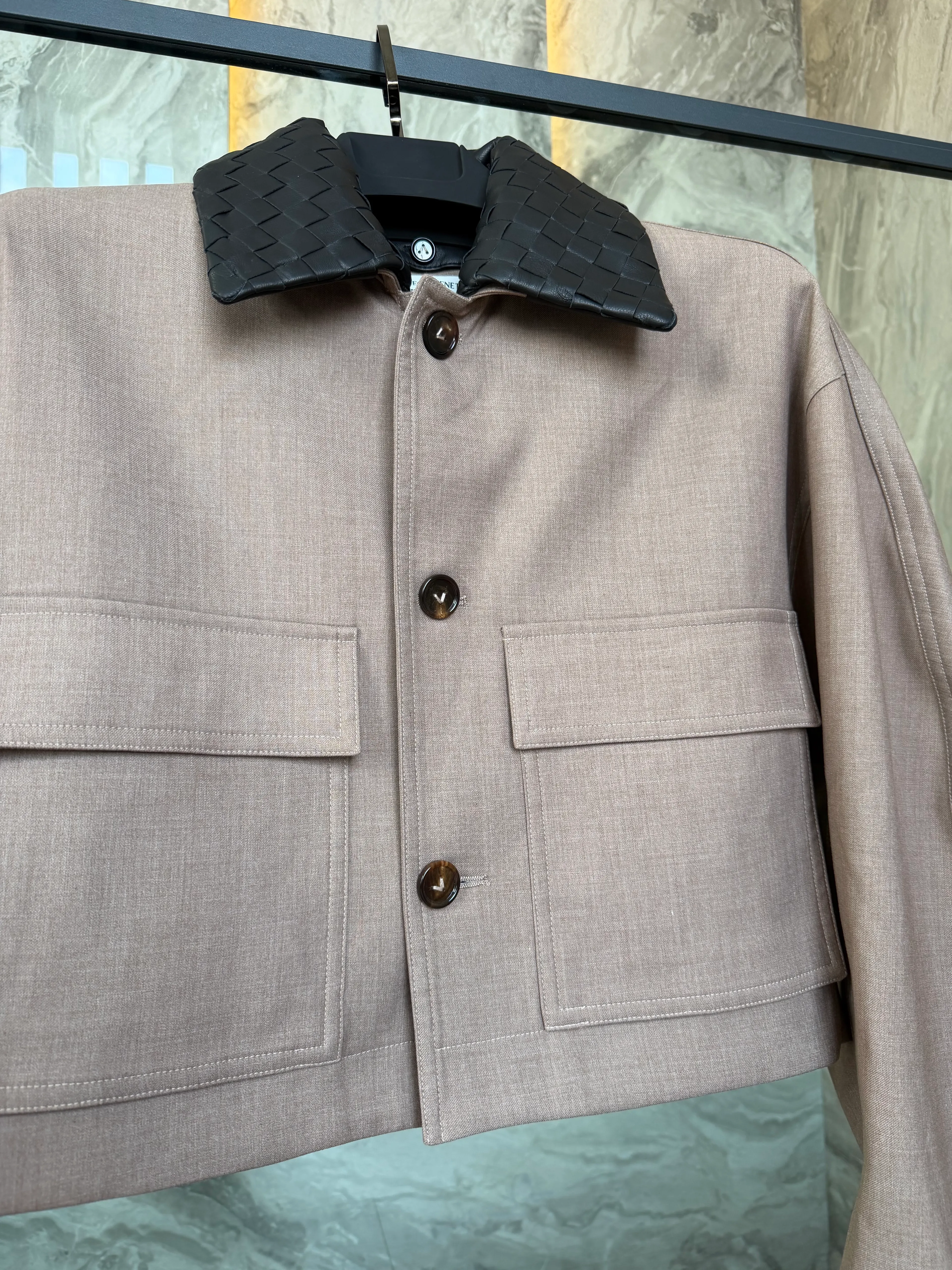 Bott.  Intrecciato Collar Jacket
