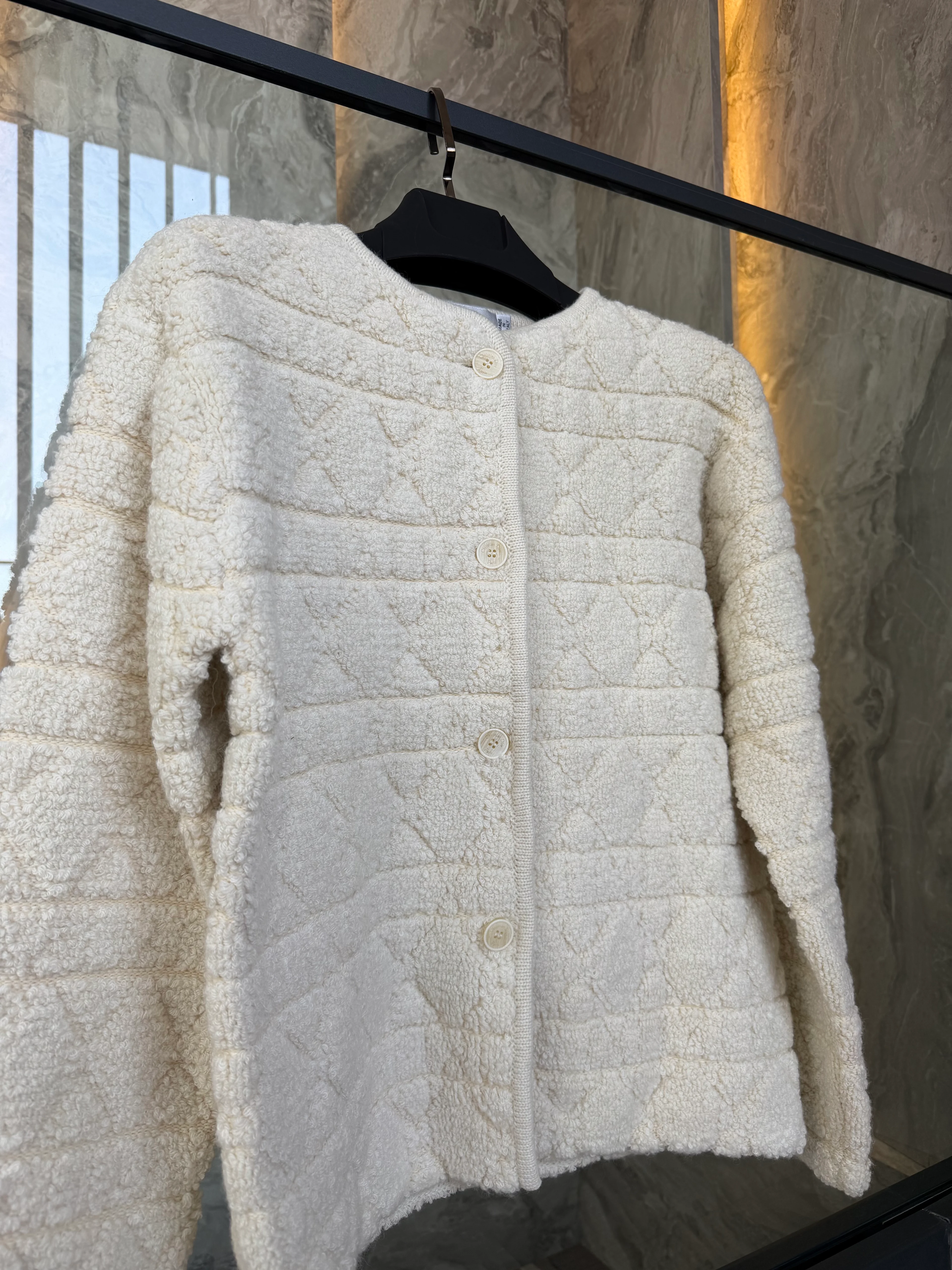 Ivory Oblique Cozy Jacket
