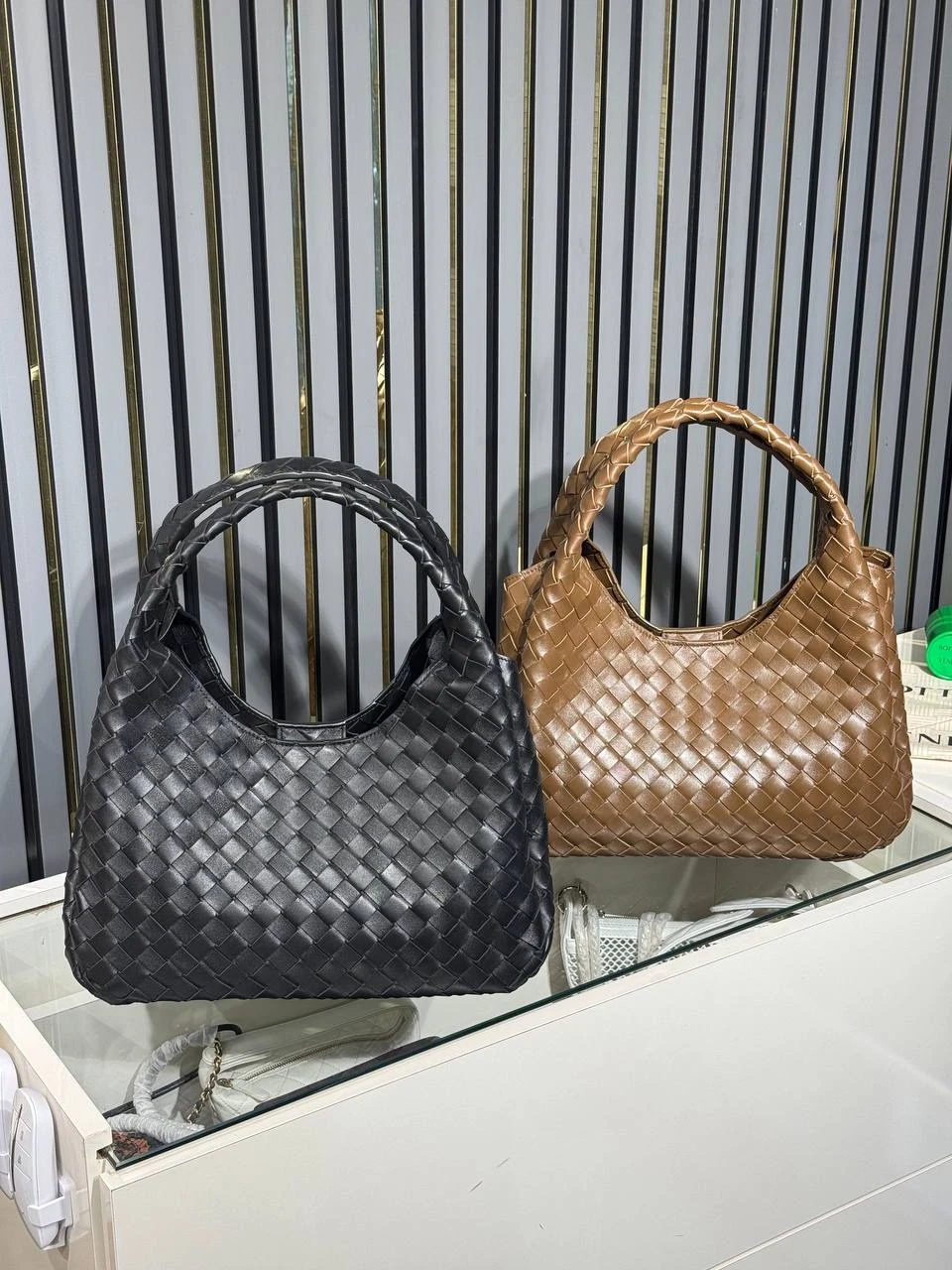 Bott.  Intrecciato Shoulder Bag 