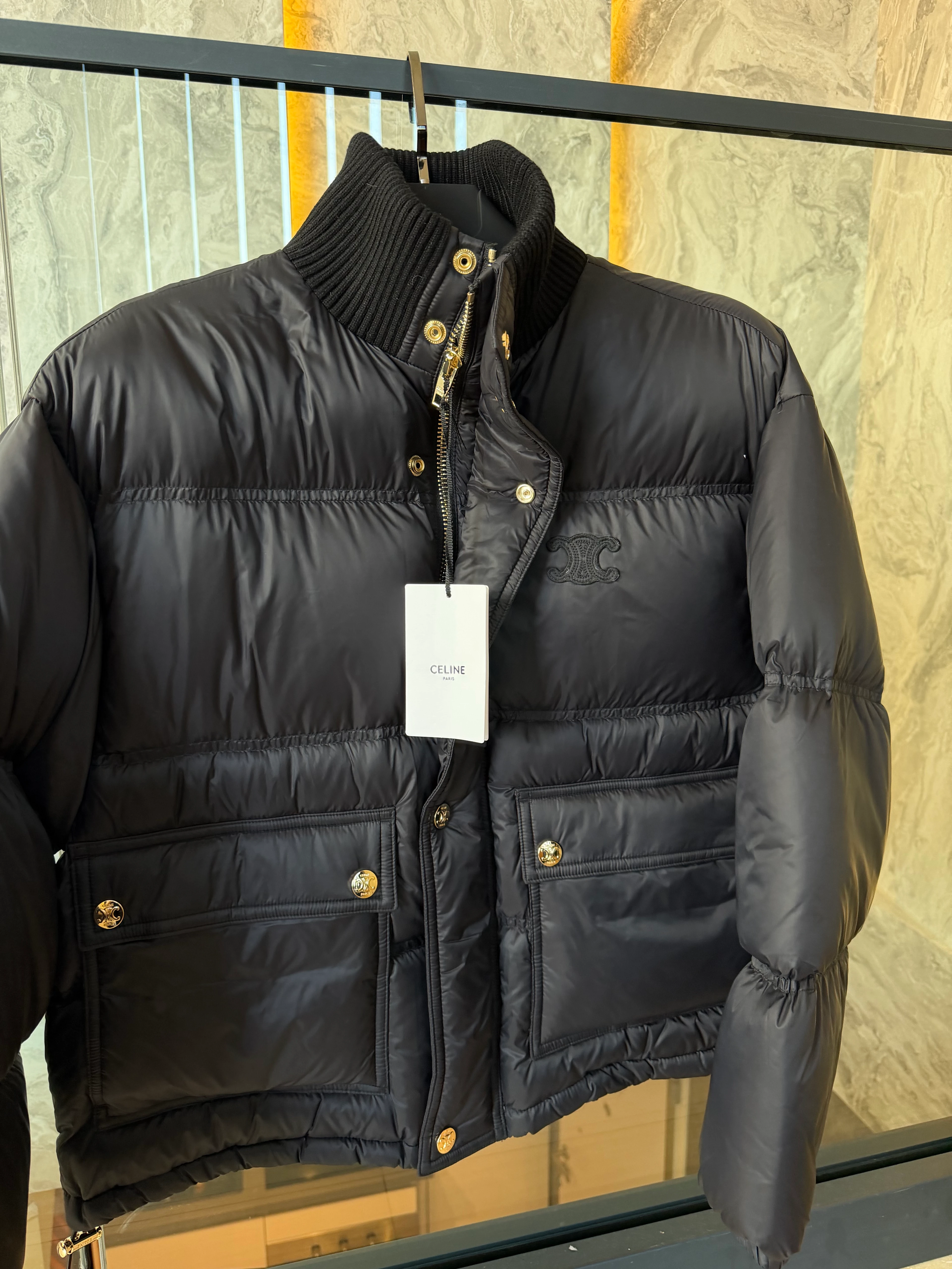 Celin / Noir Royale Puffer Jacket