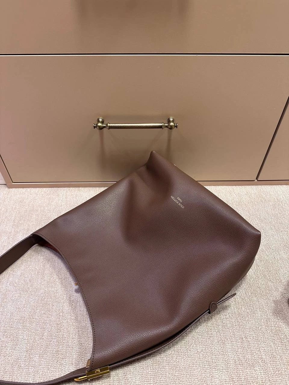 L.  Vuitton Graceful Hobo – Chocolate