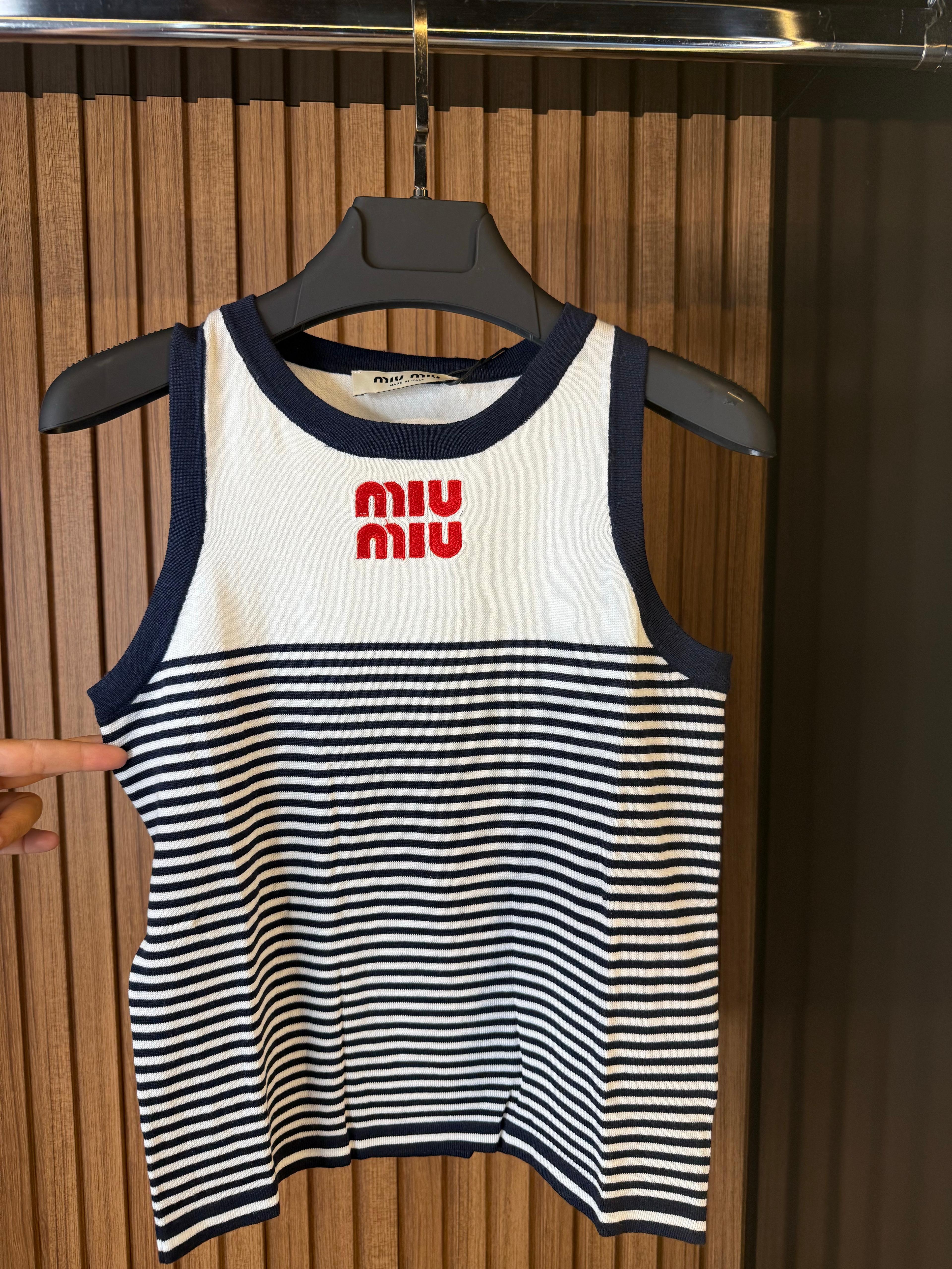 Miu- Sailor Knit Tank 