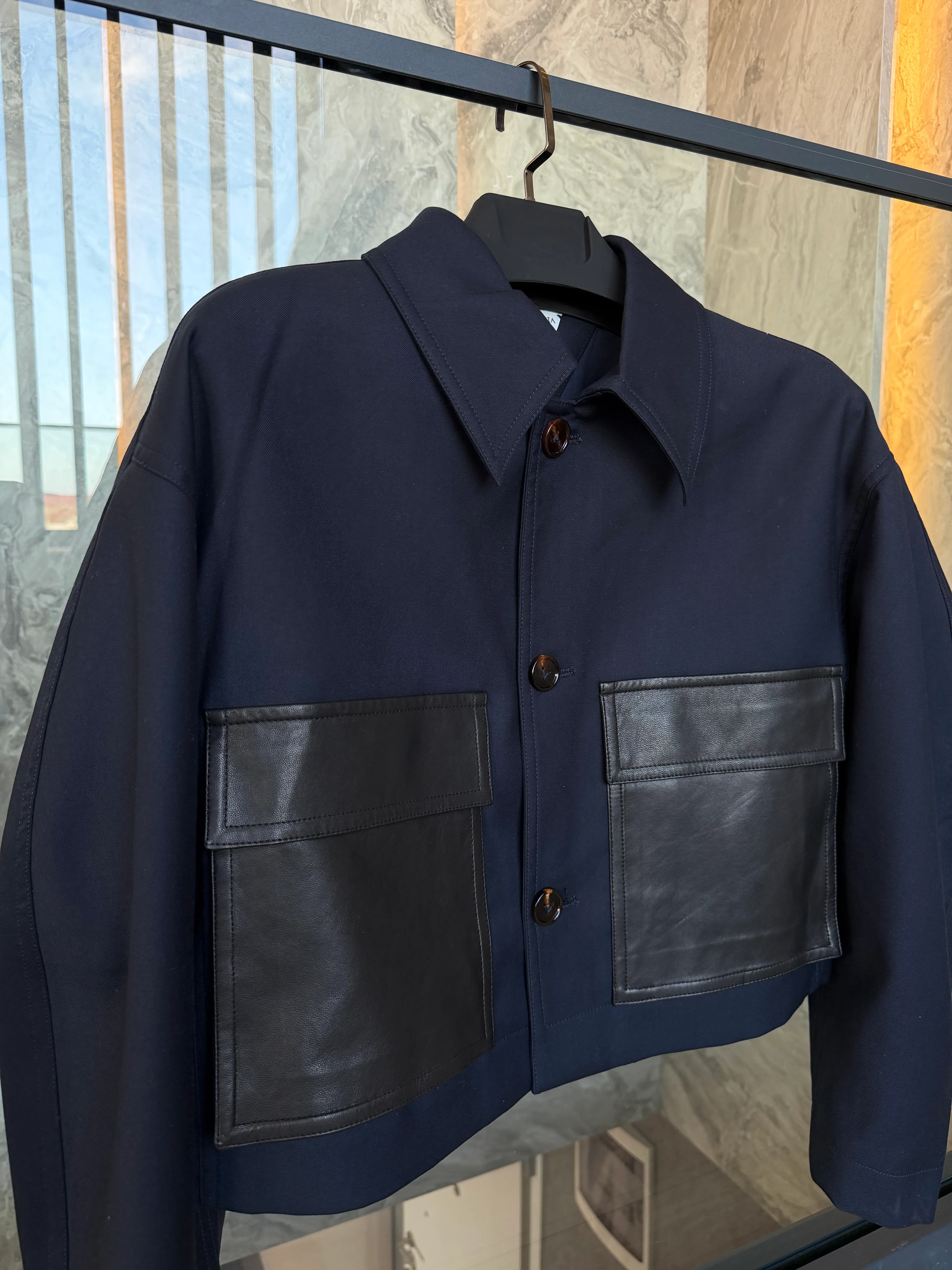 Bott.  Leather Pocket Jacket