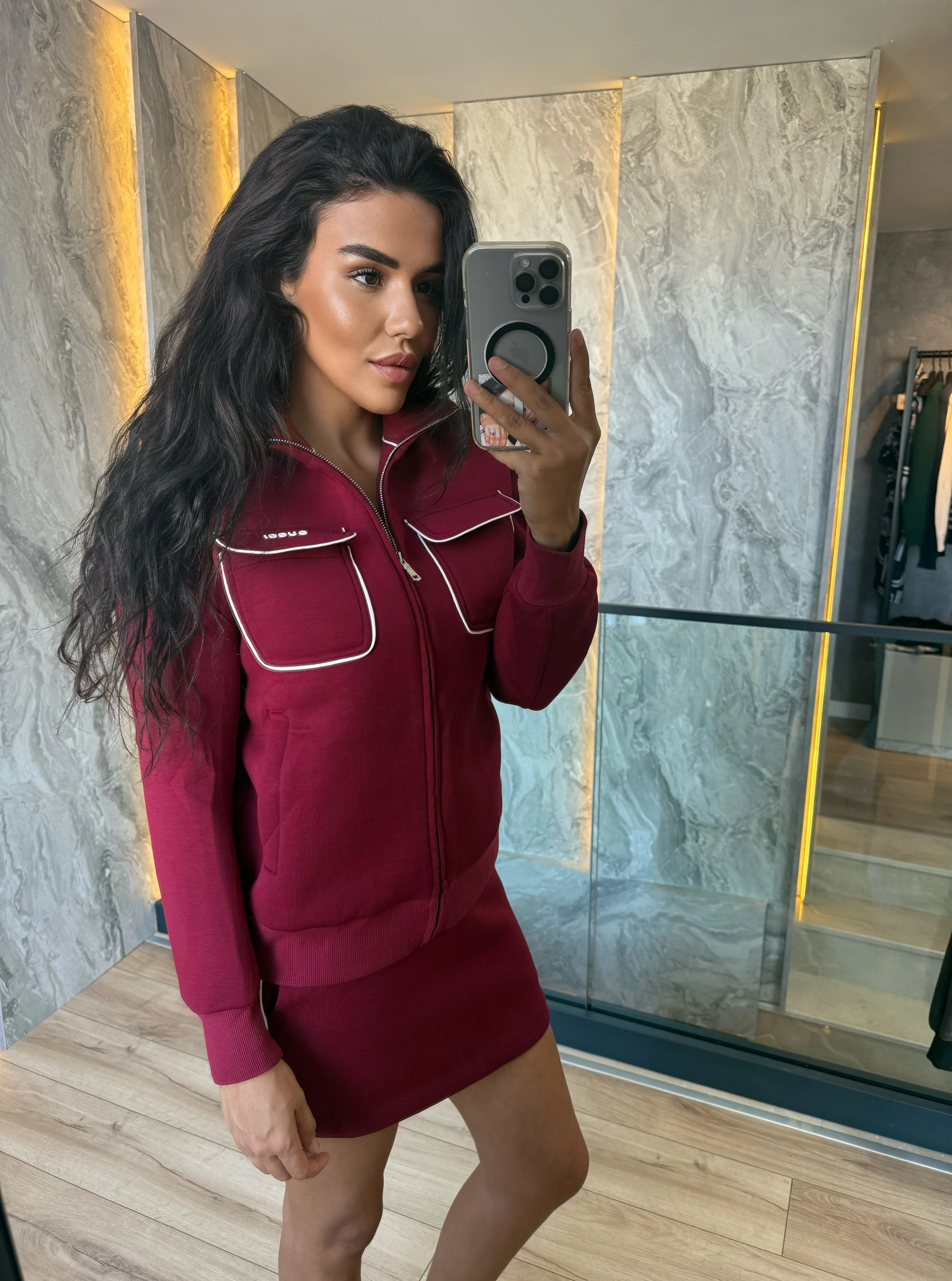 Guc /  Burgundy Sport Chic Set