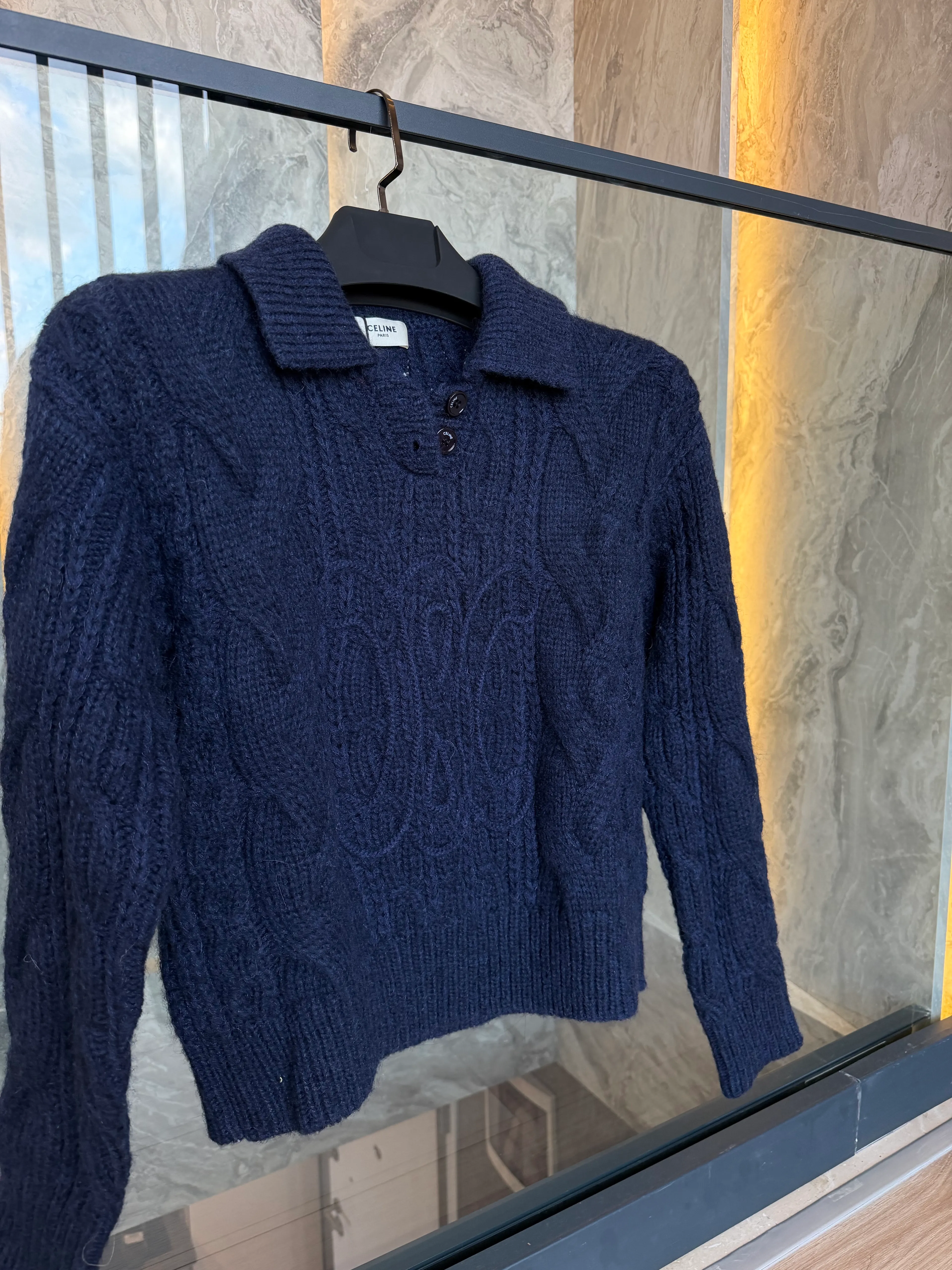 Celine Cable Polo Knit 