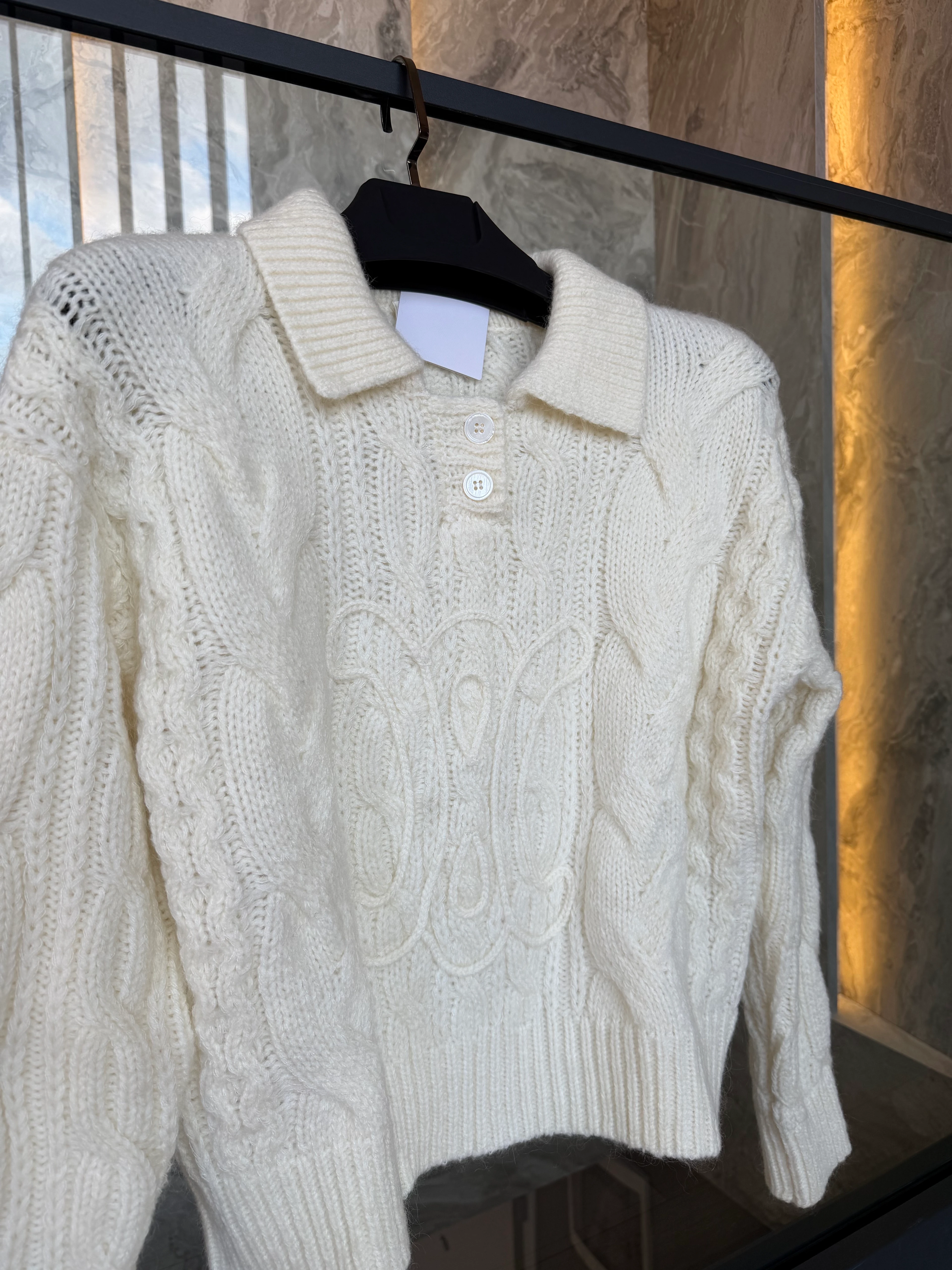 Celine Cable Polo Knit 