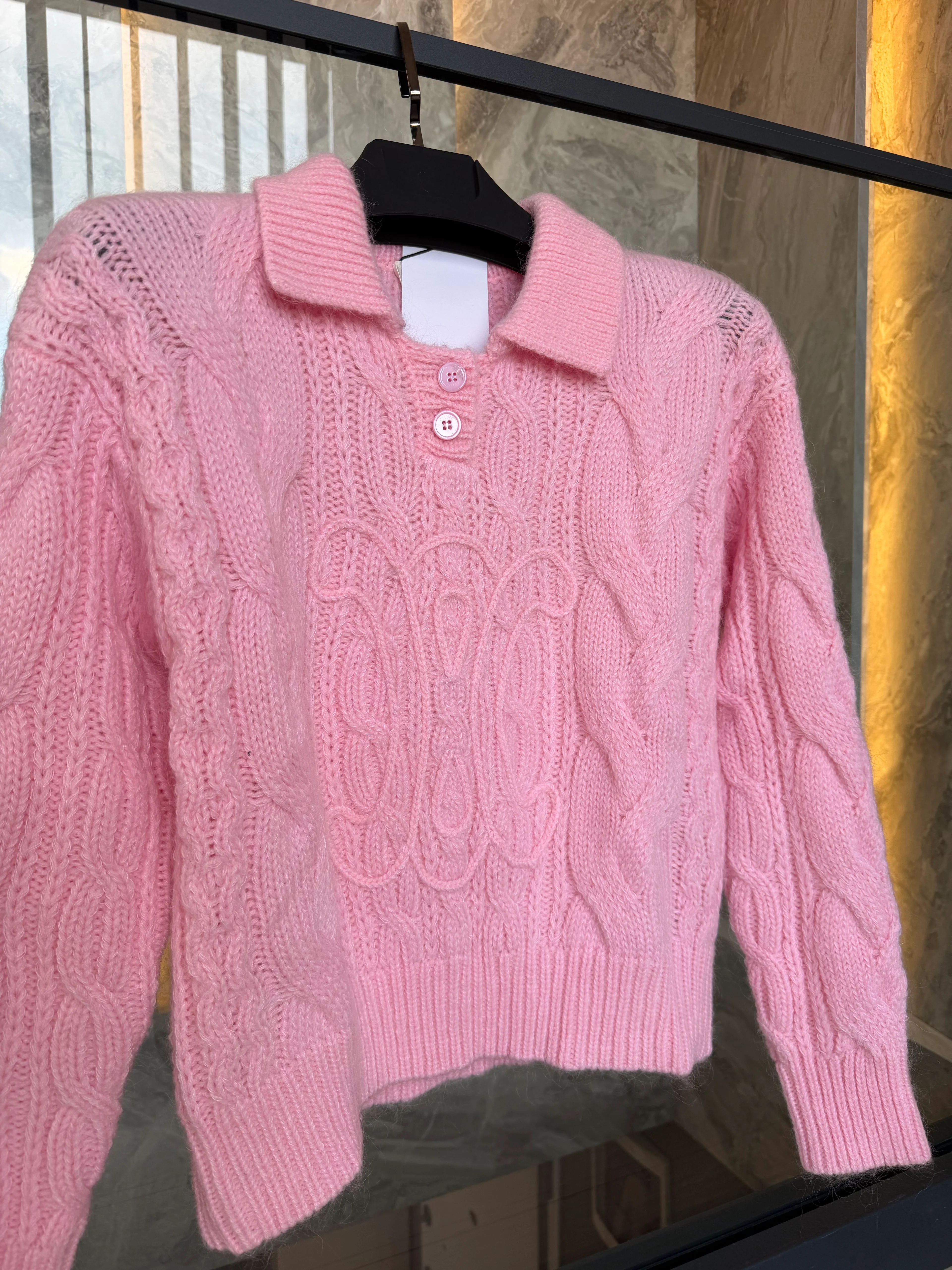 Celine Cable Polo Knit 