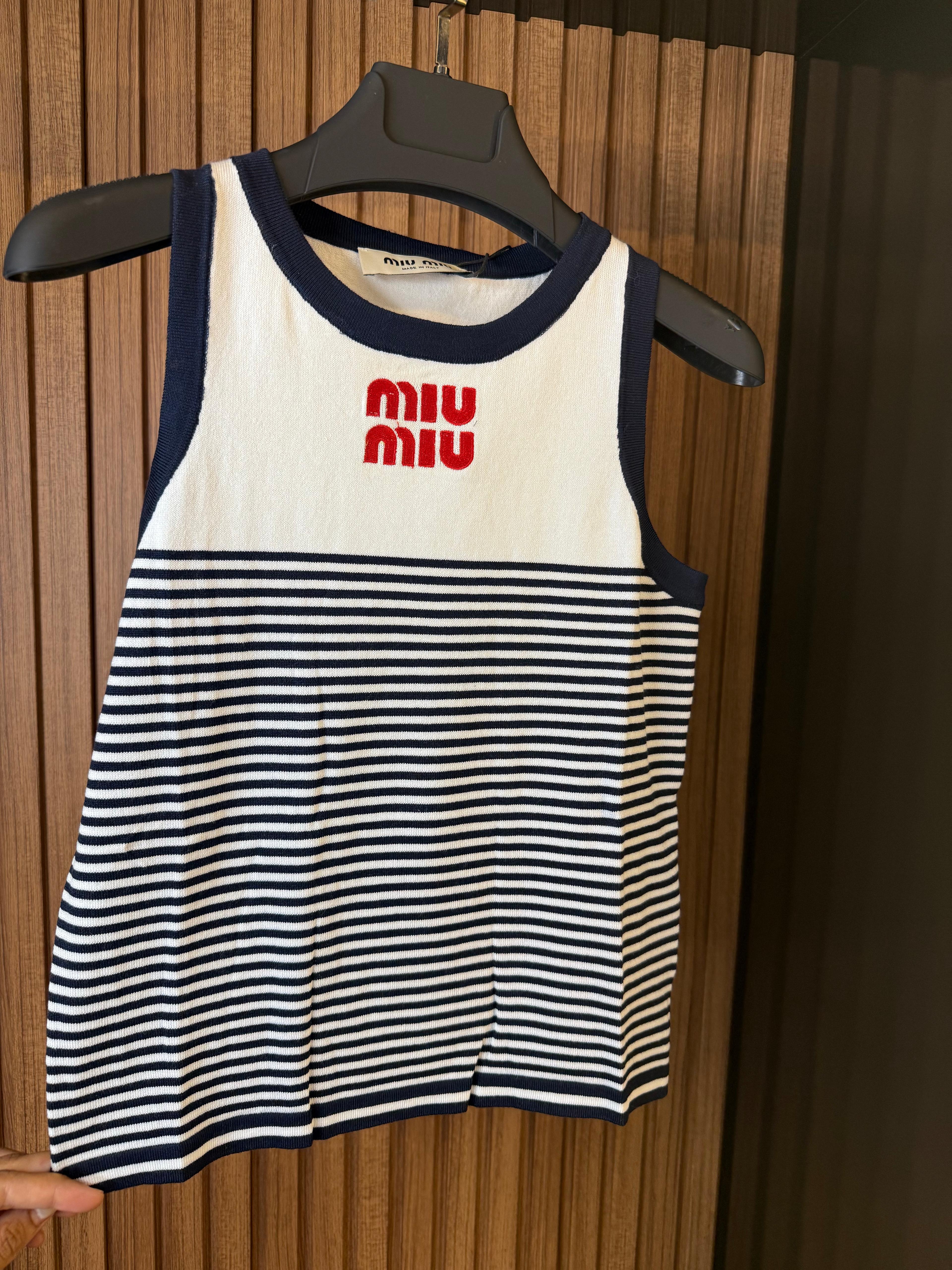 Miu- Sailor Knit Tank 