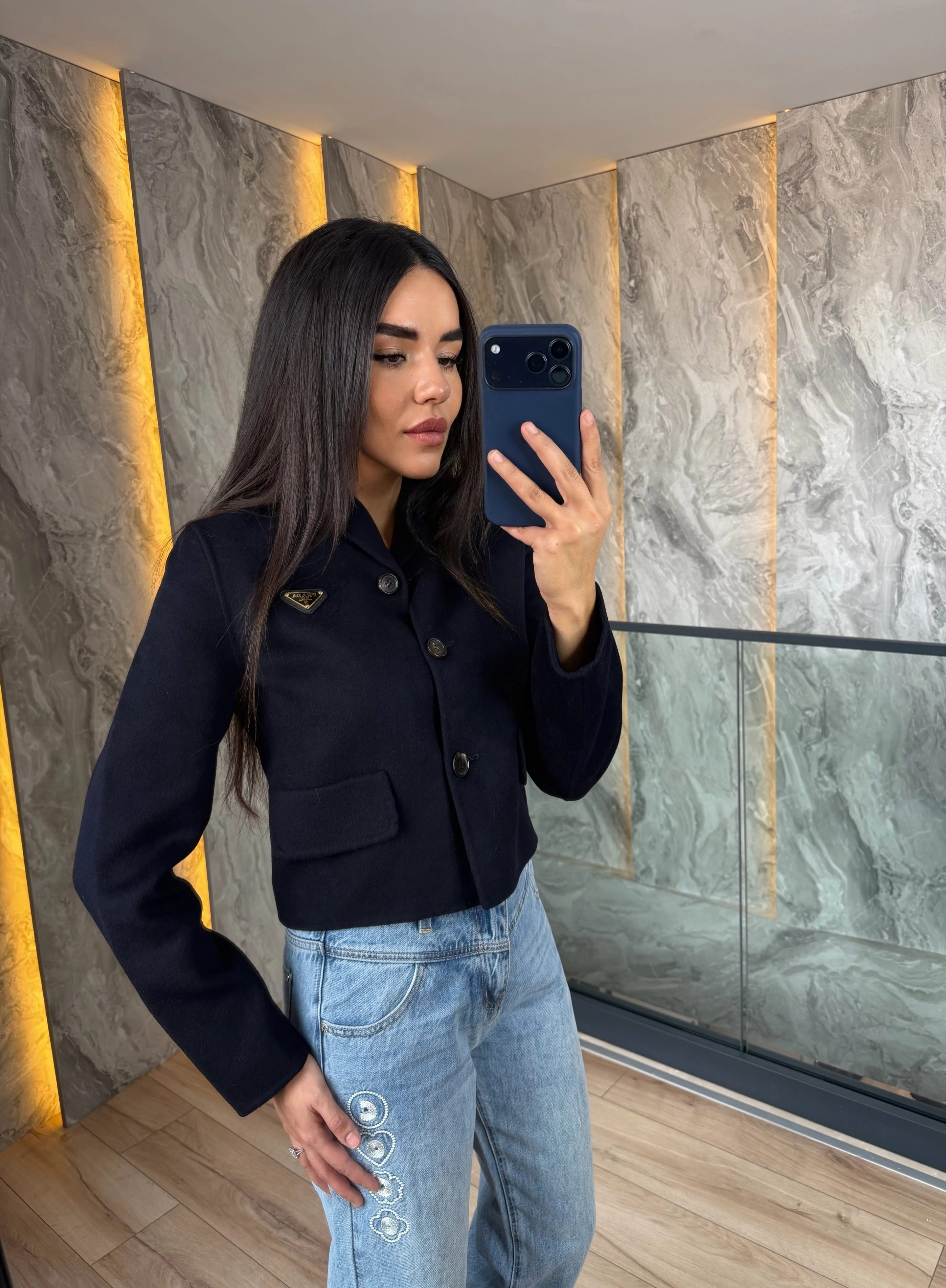 Prad /  Laine Wool Cropped Jacket