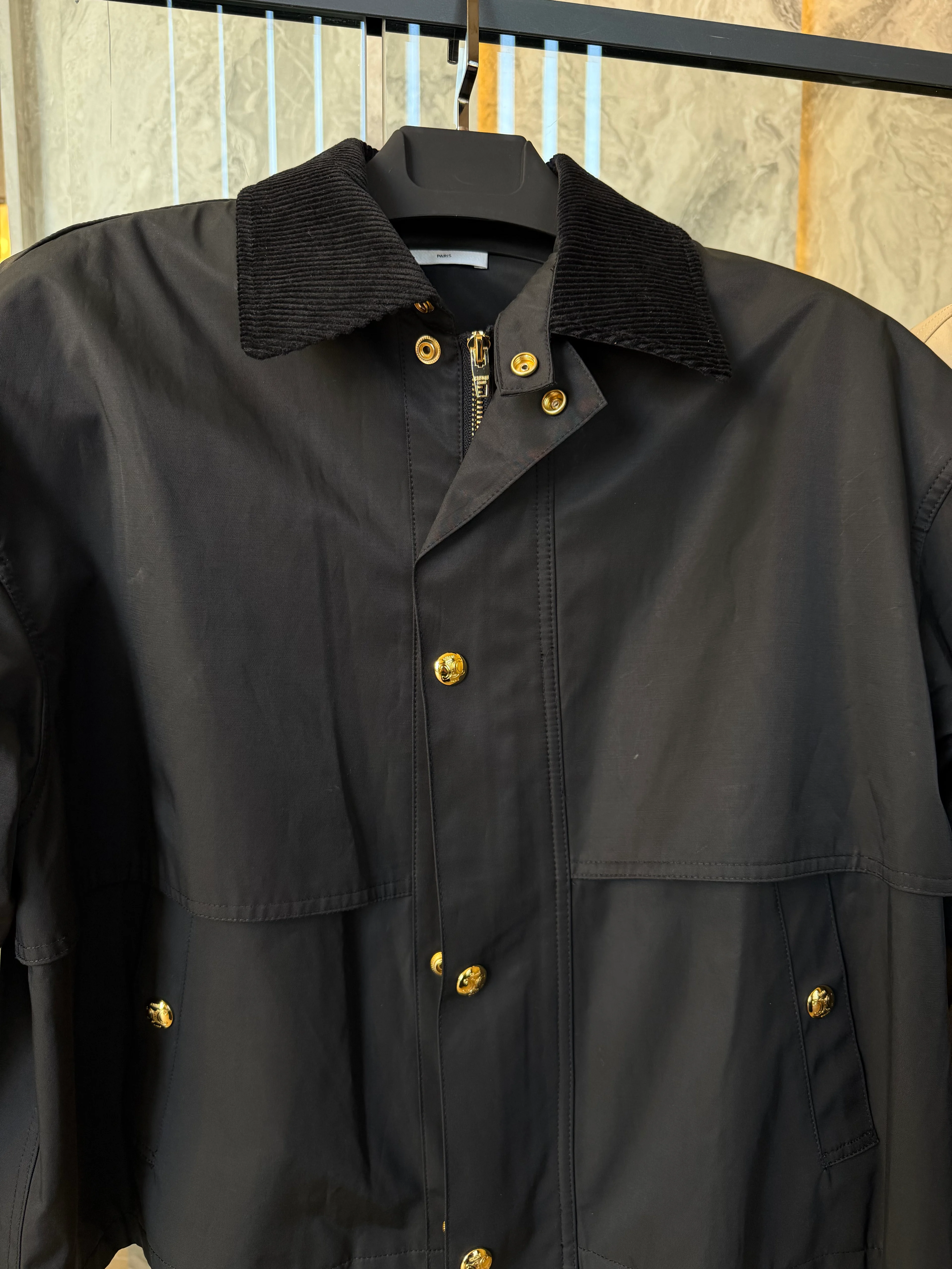 Celin / Gold Button Cropped Jacket