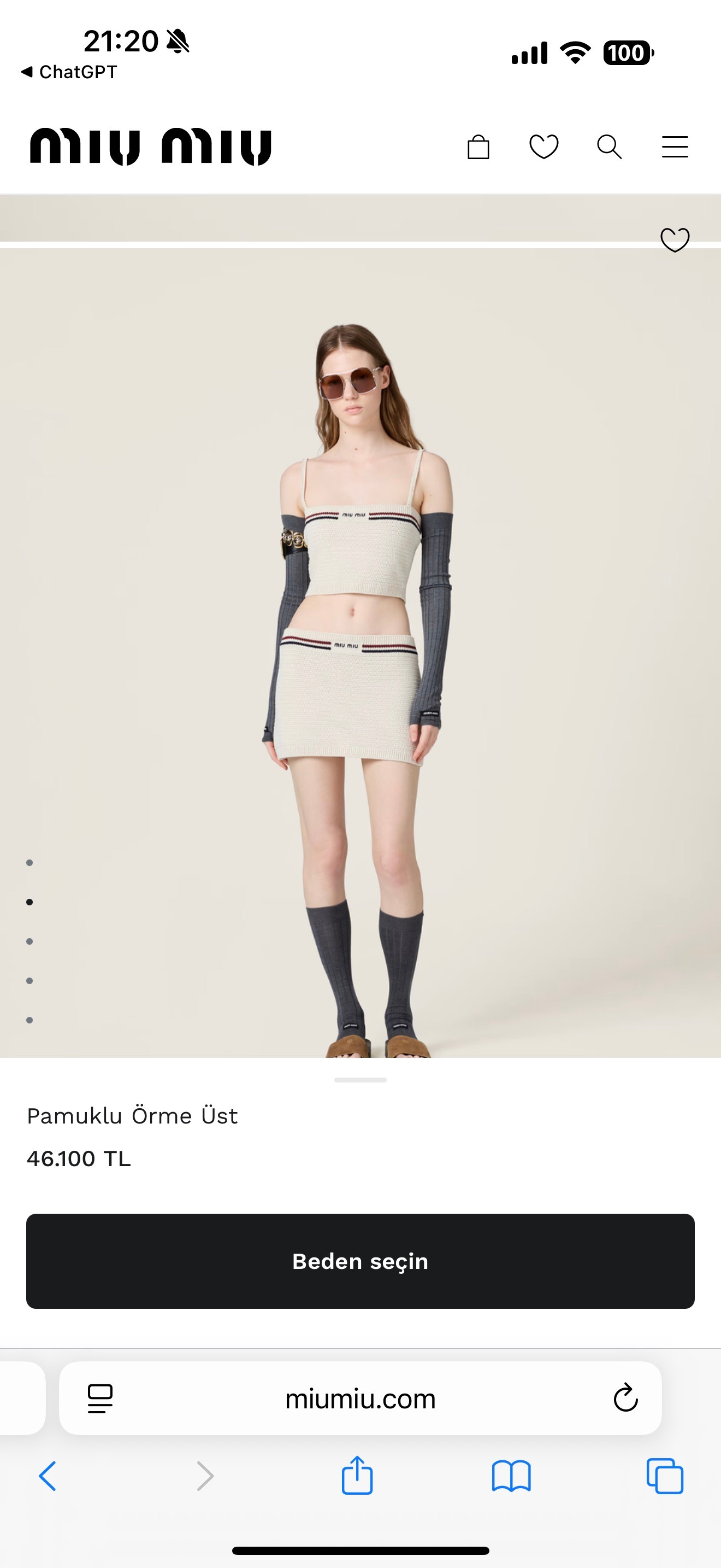 Miu- Signature Line Triko Set