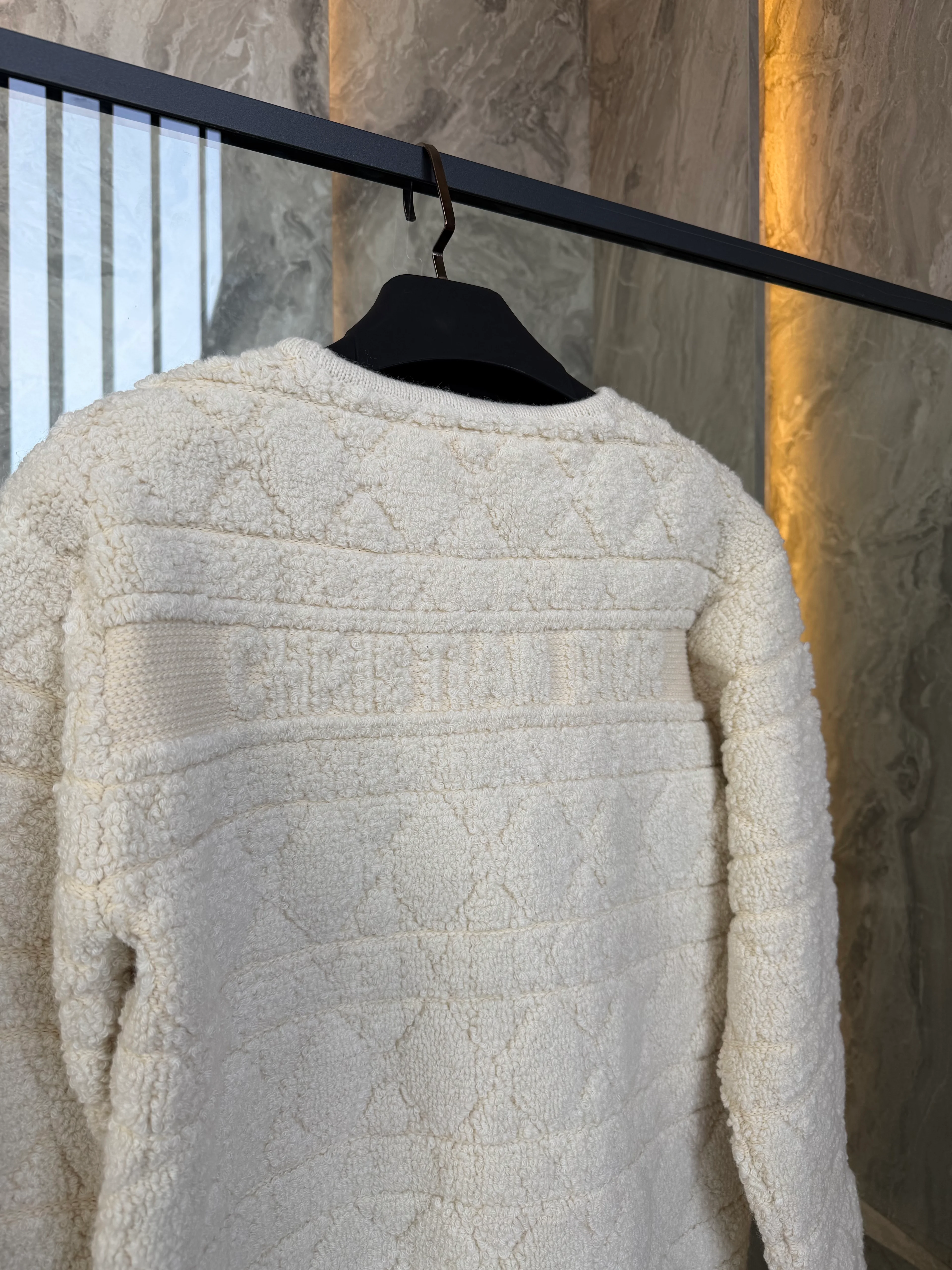 Ivory Oblique Cozy Jacket