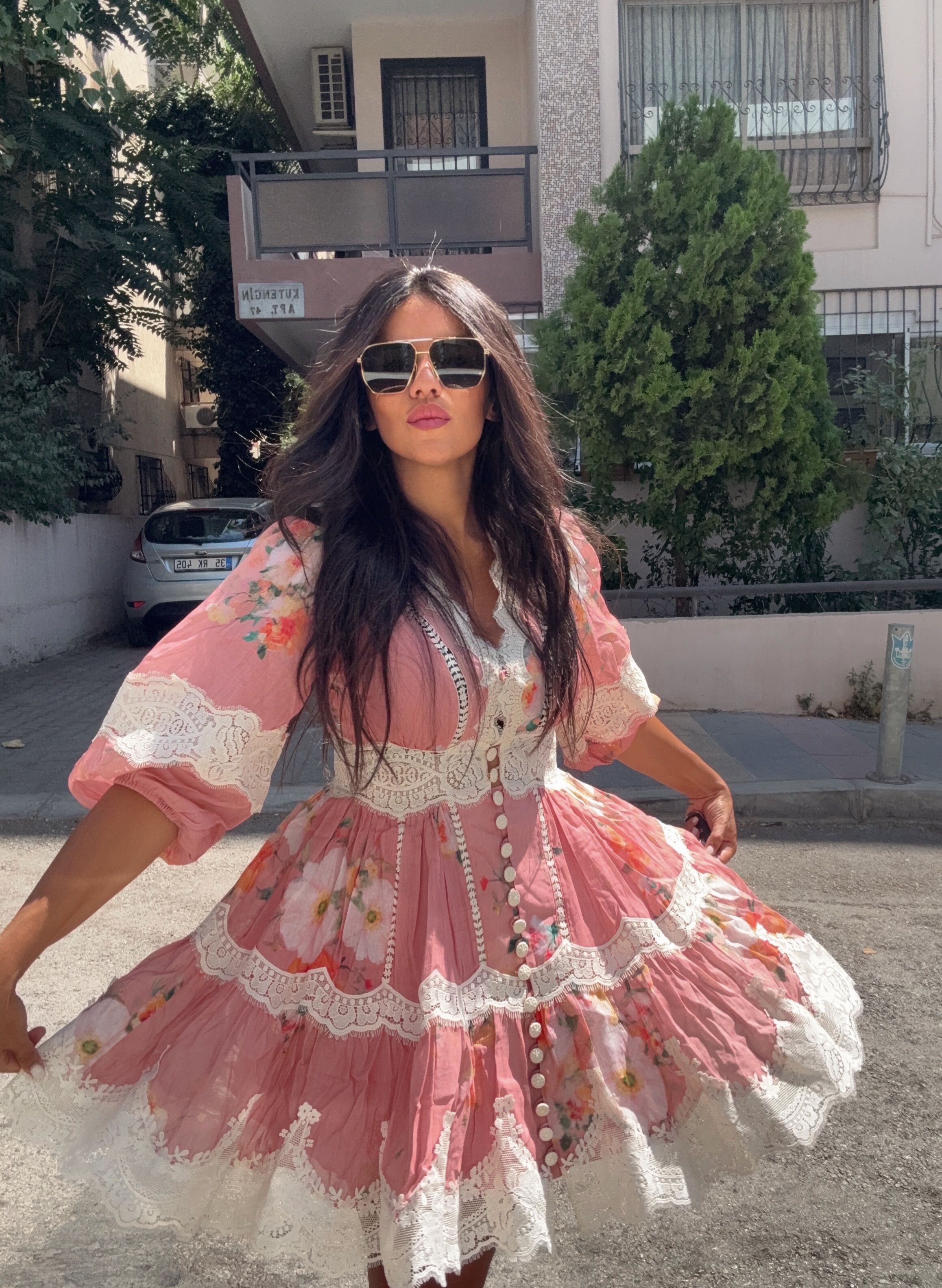 Zimmermann - Rose Chateau Lace Dress