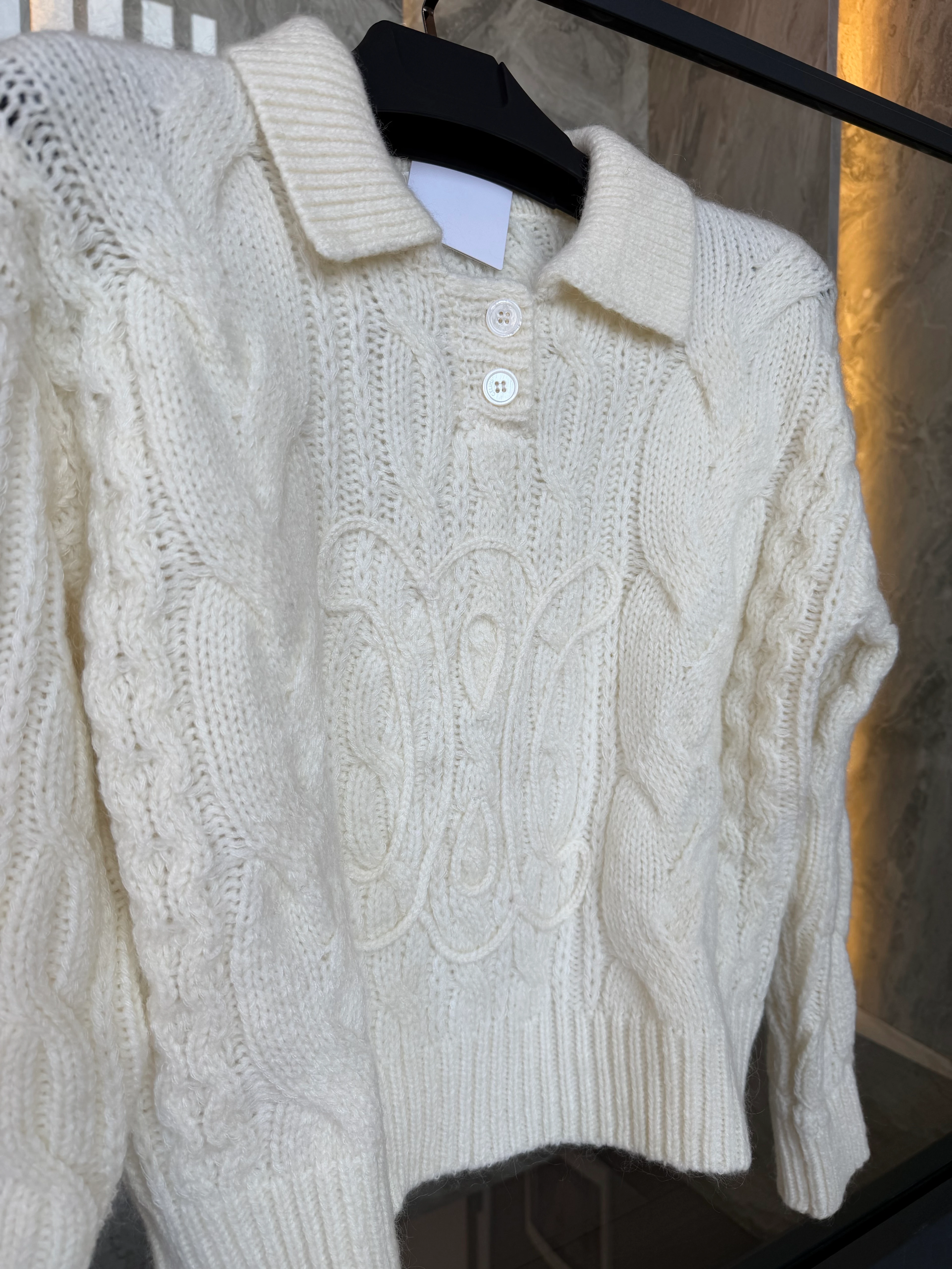 Celine Cable Polo Knit 