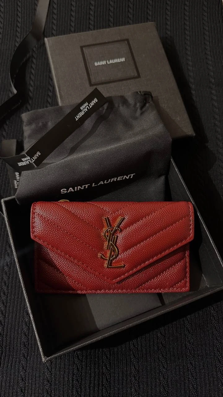 Laurent Monogram Envelope Wallet