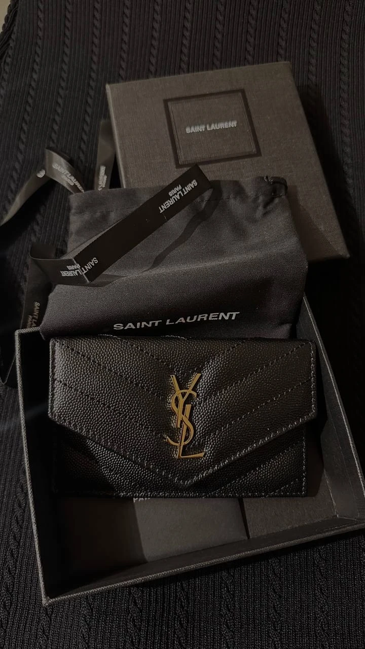 Laurent Monogram Envelope Wallet