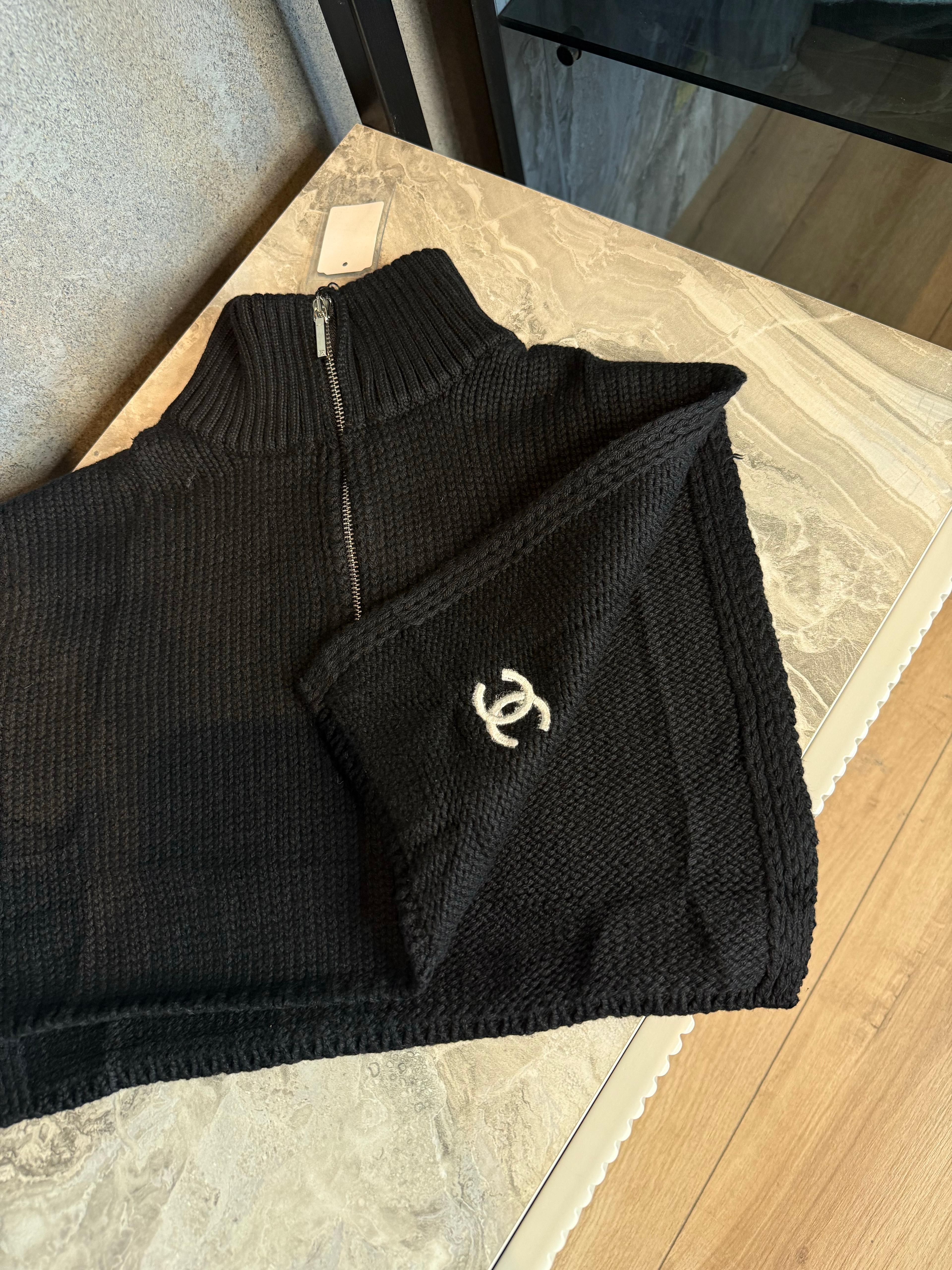 Chan /  Knit Zip Neck Warmer –