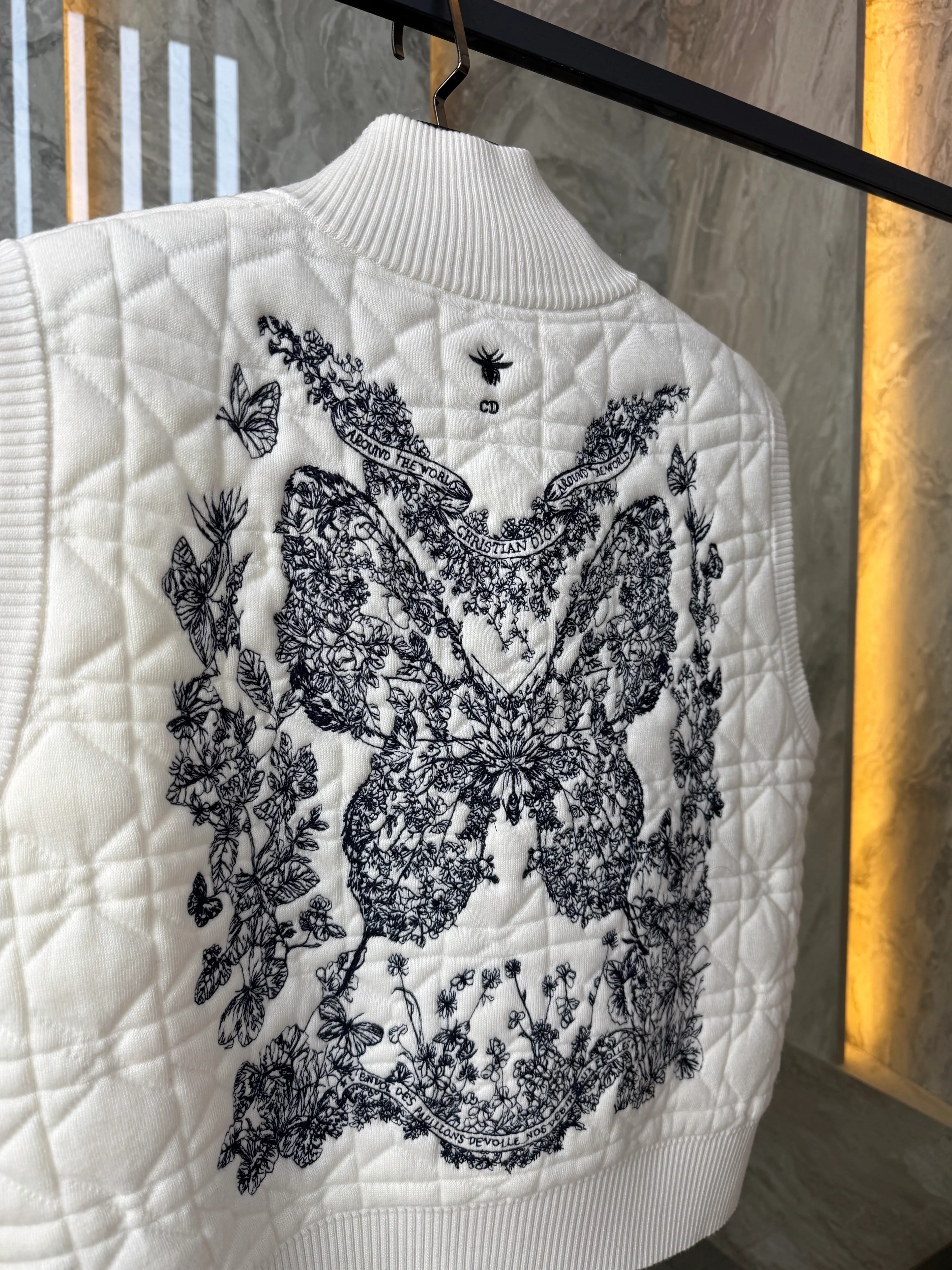 Toile de Jouy Ivory Vest