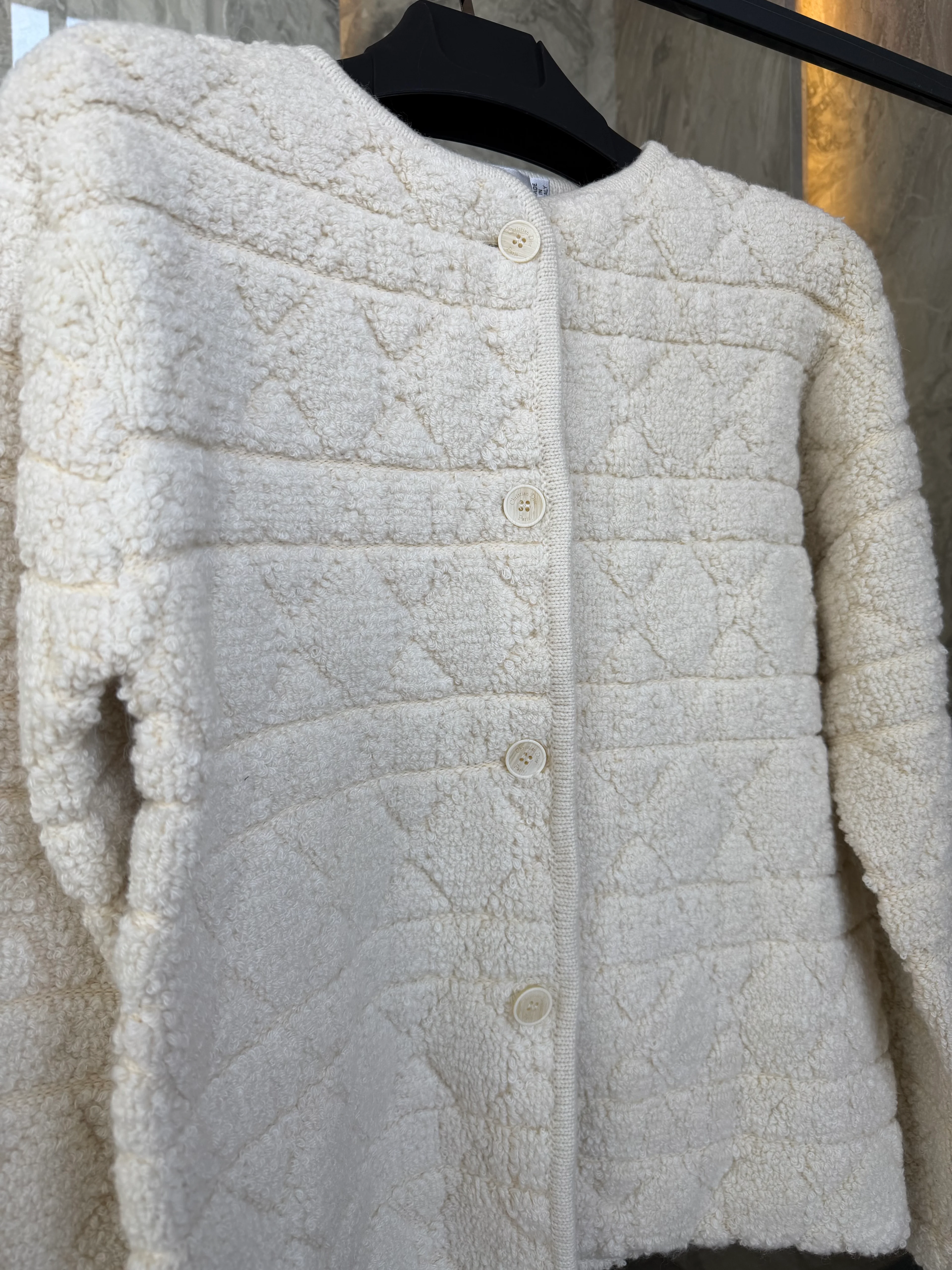 Ivory Oblique Cozy Jacket