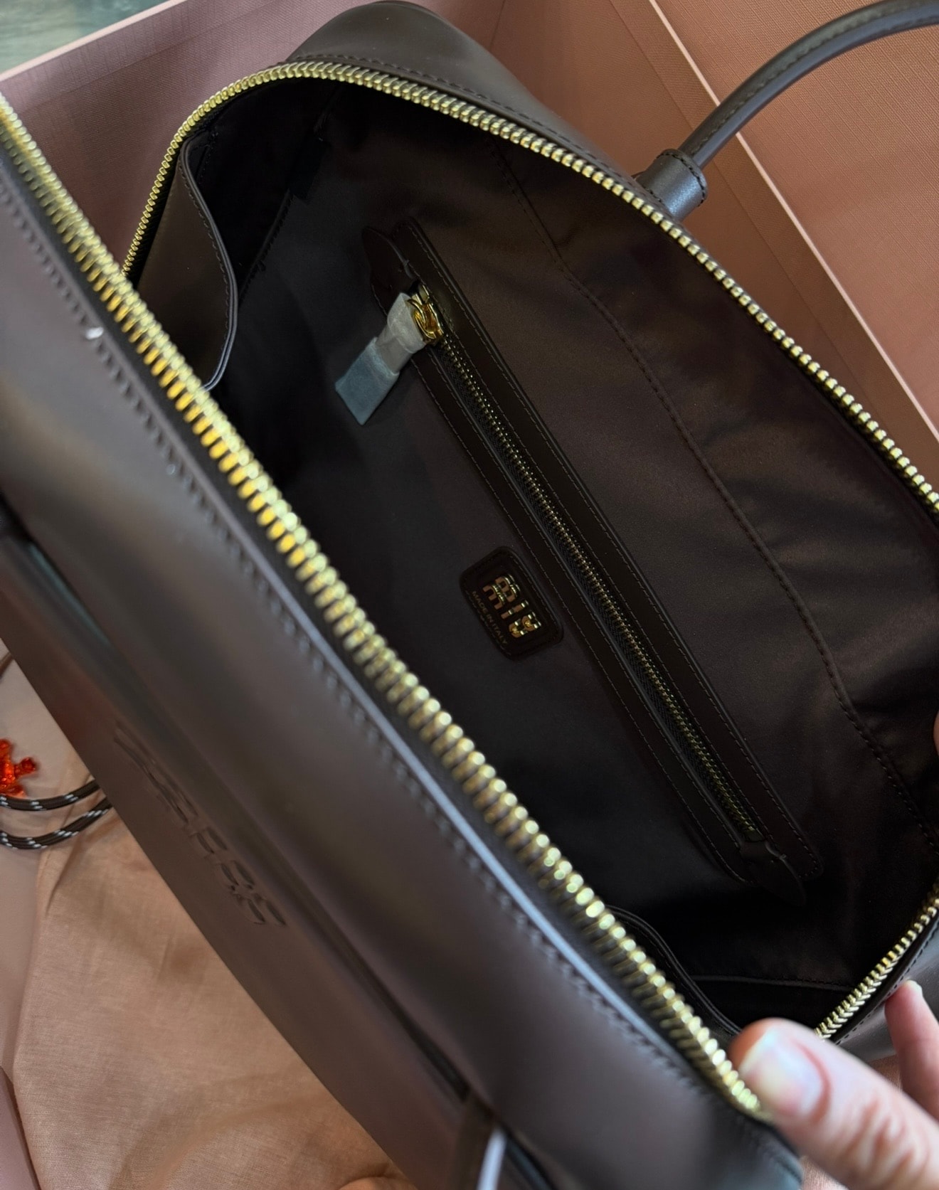 Miu Chocolate Brown Iconic Bag 