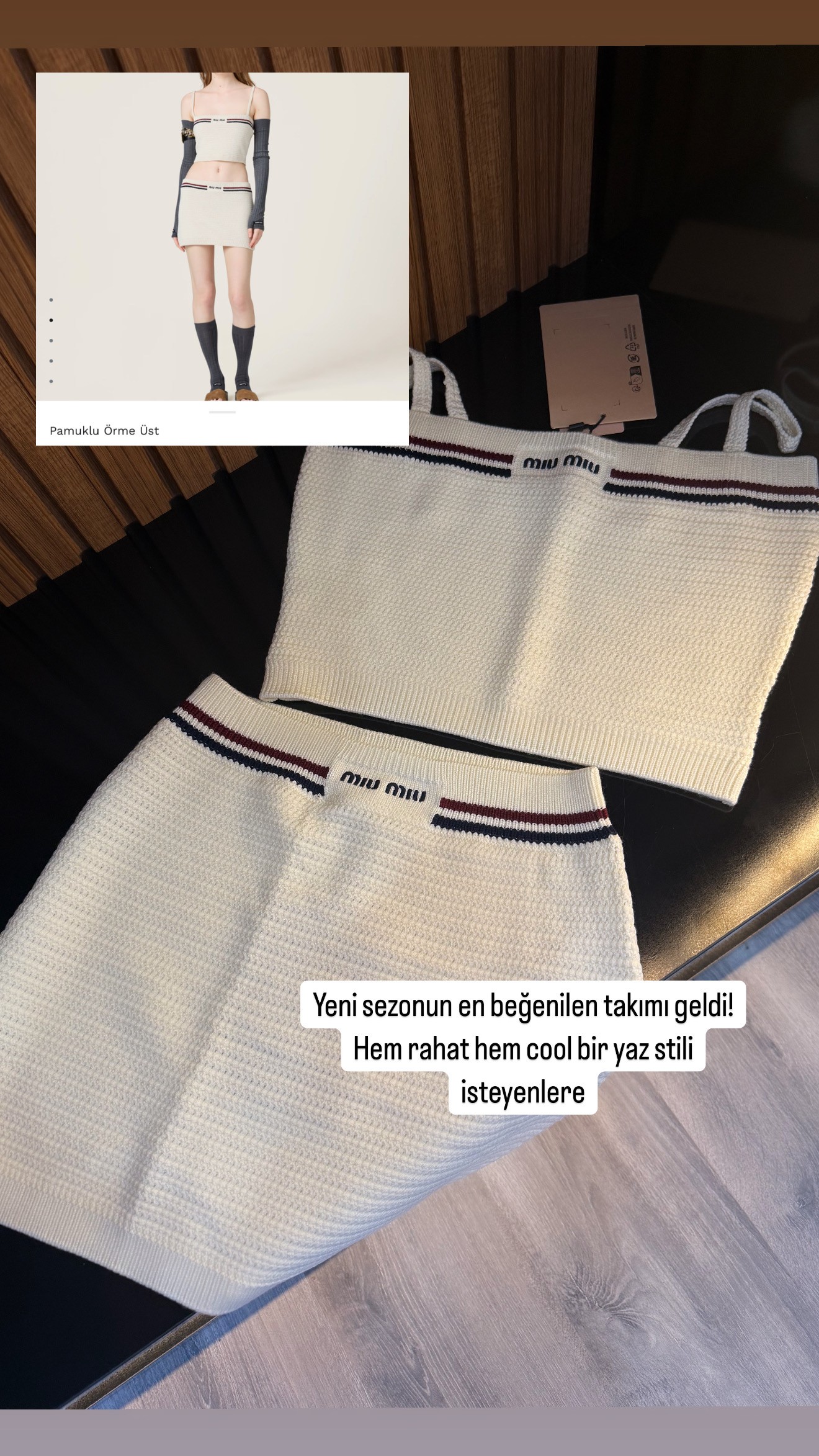 Miu- Signature Line Triko Set