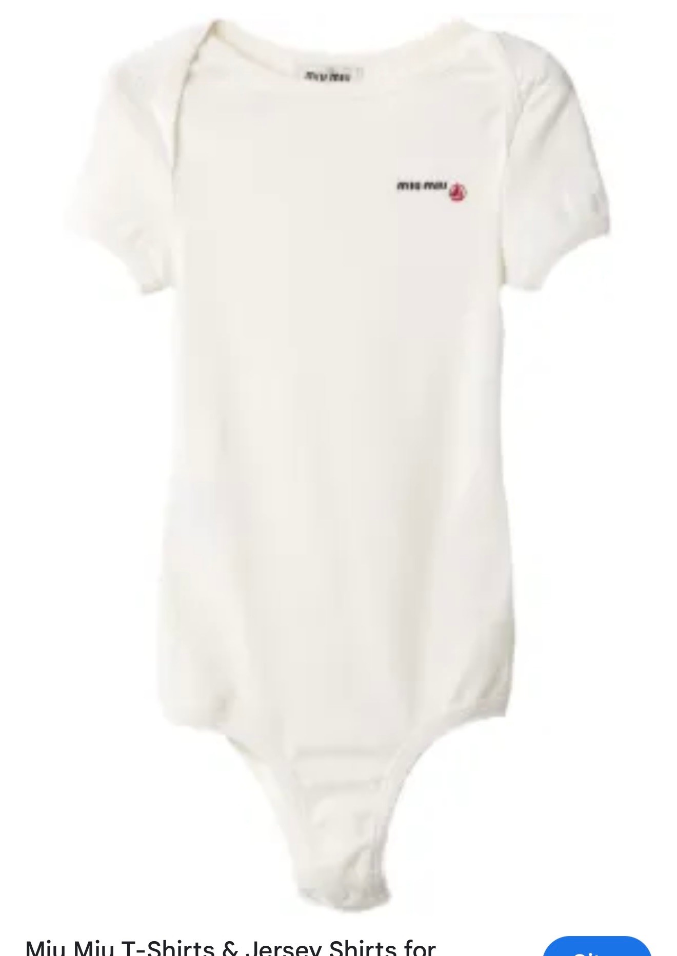 Miu - Signature Bodysuit- Beyaz
