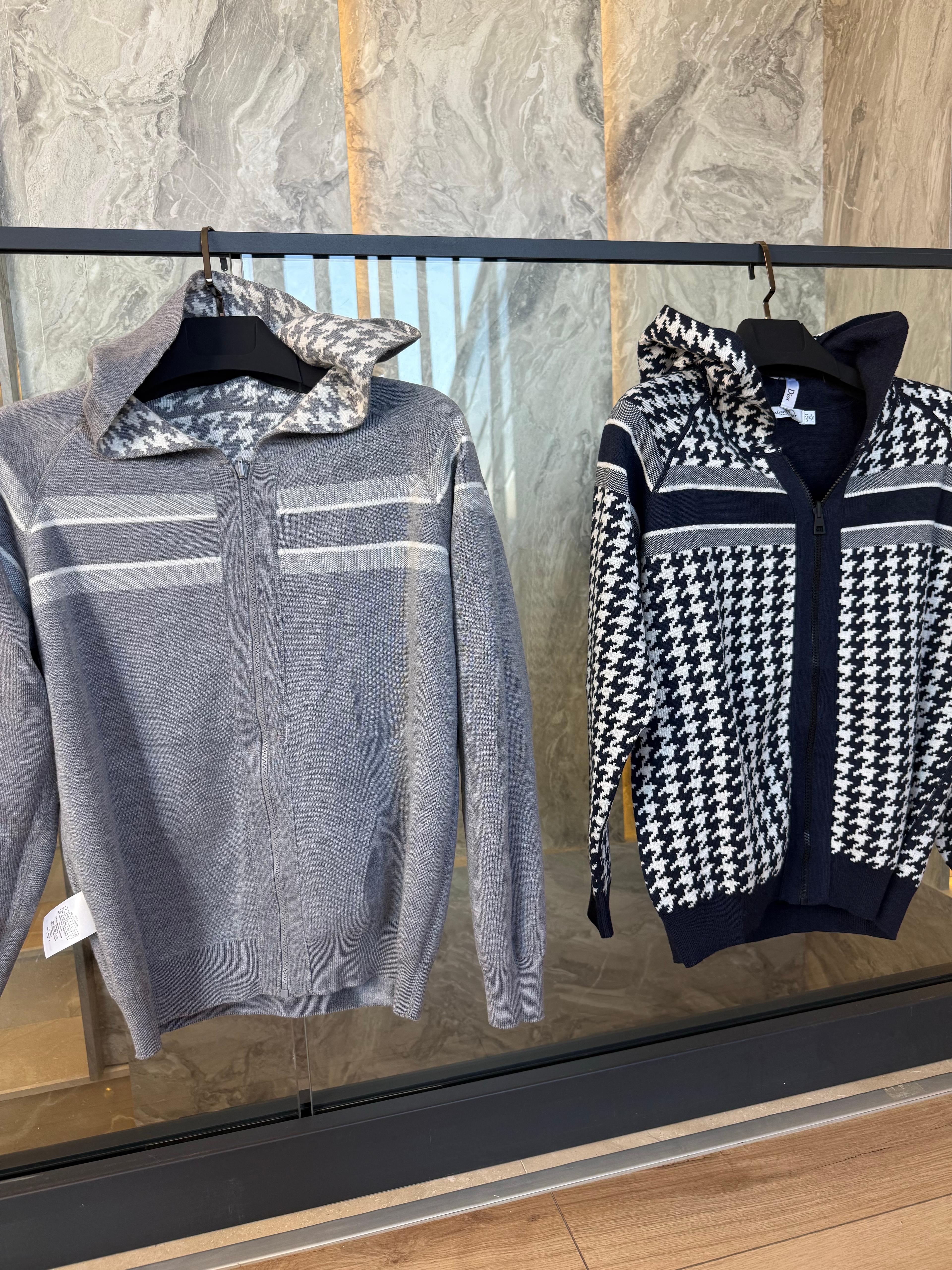 C.D /  Navy Zip Hoodie
