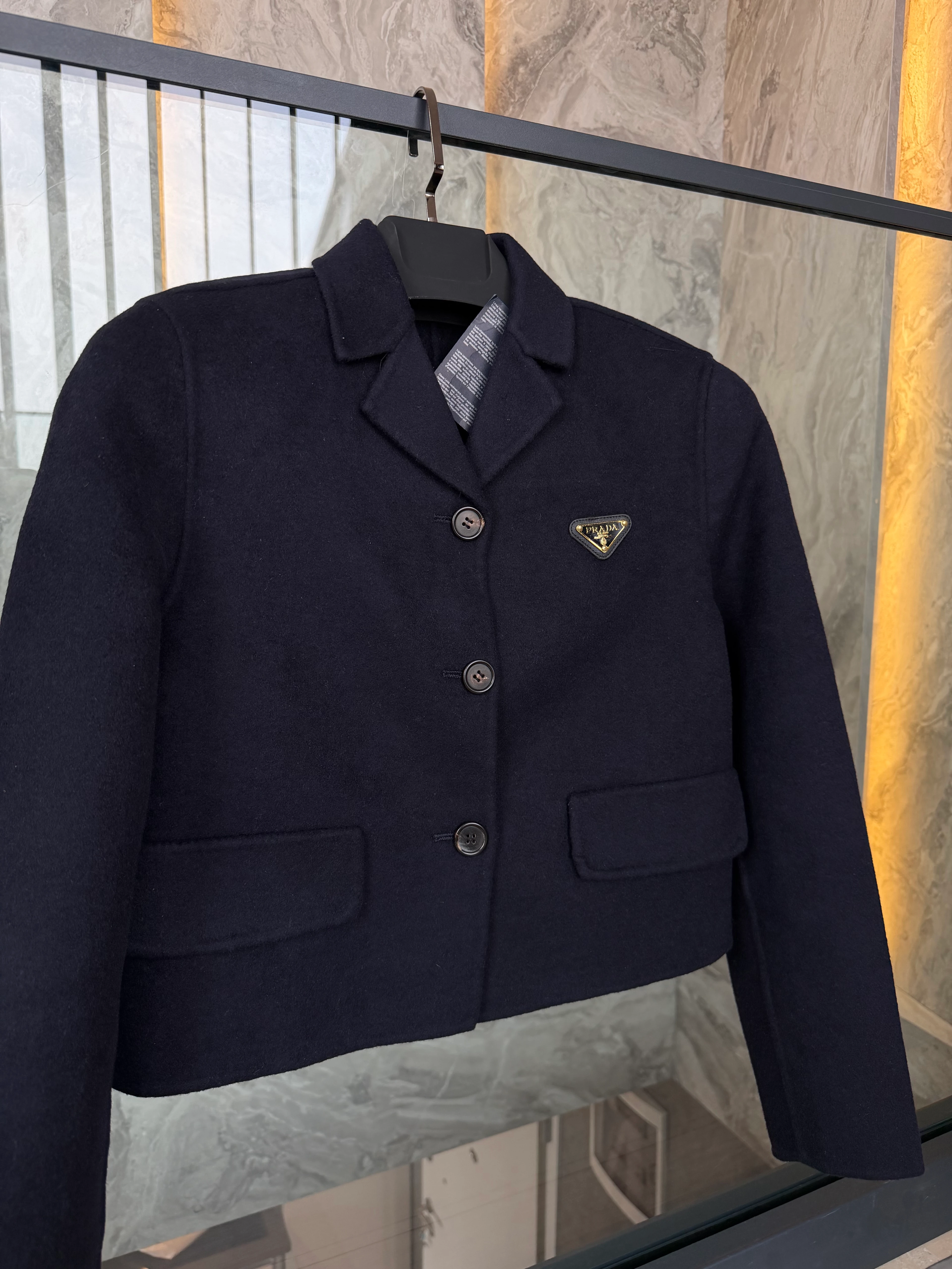 Prad /  Laine Wool Cropped Jacket