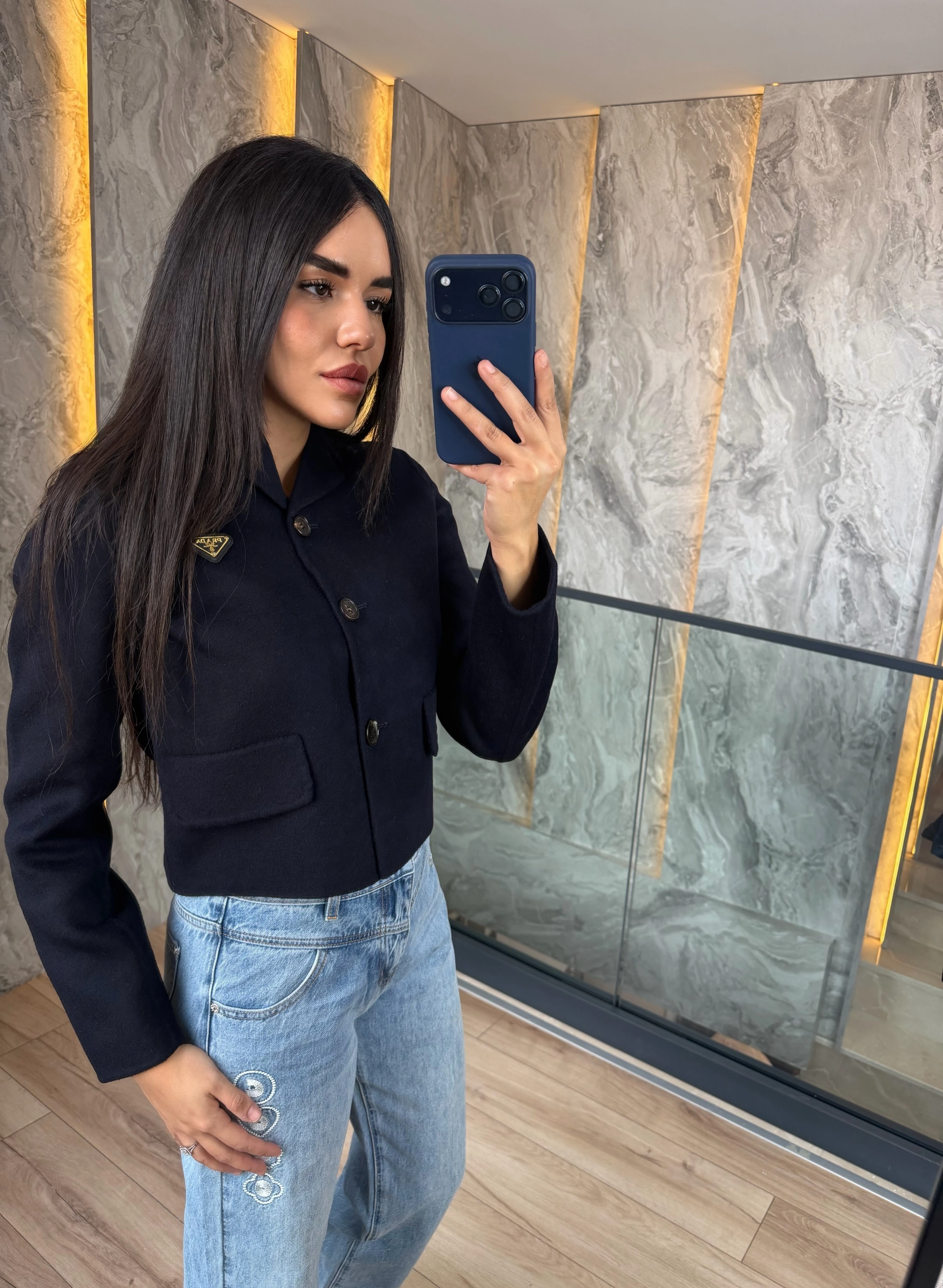 Prad /  Laine Wool Cropped Jacket