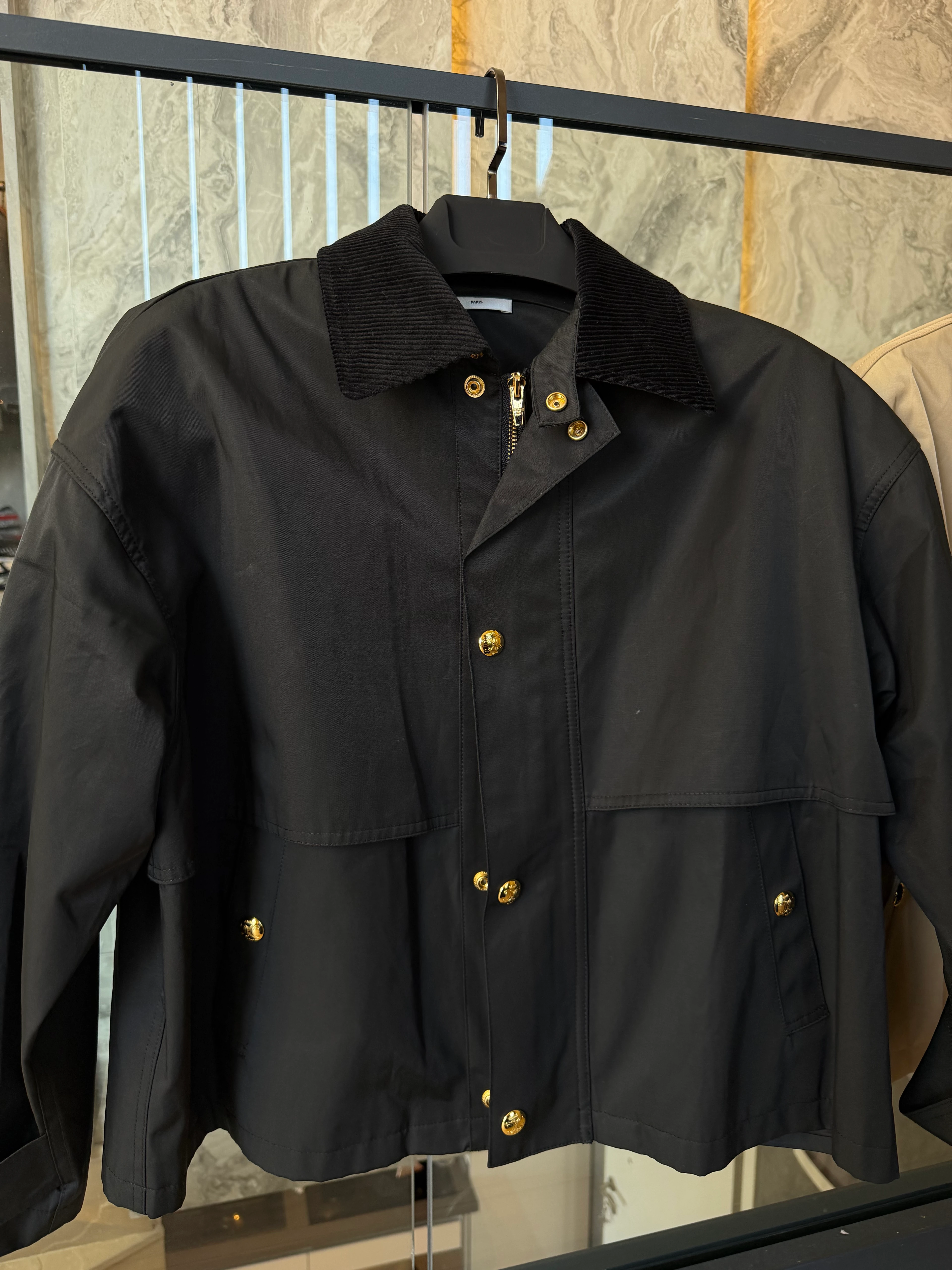 Celin / Gold Button Cropped Jacket