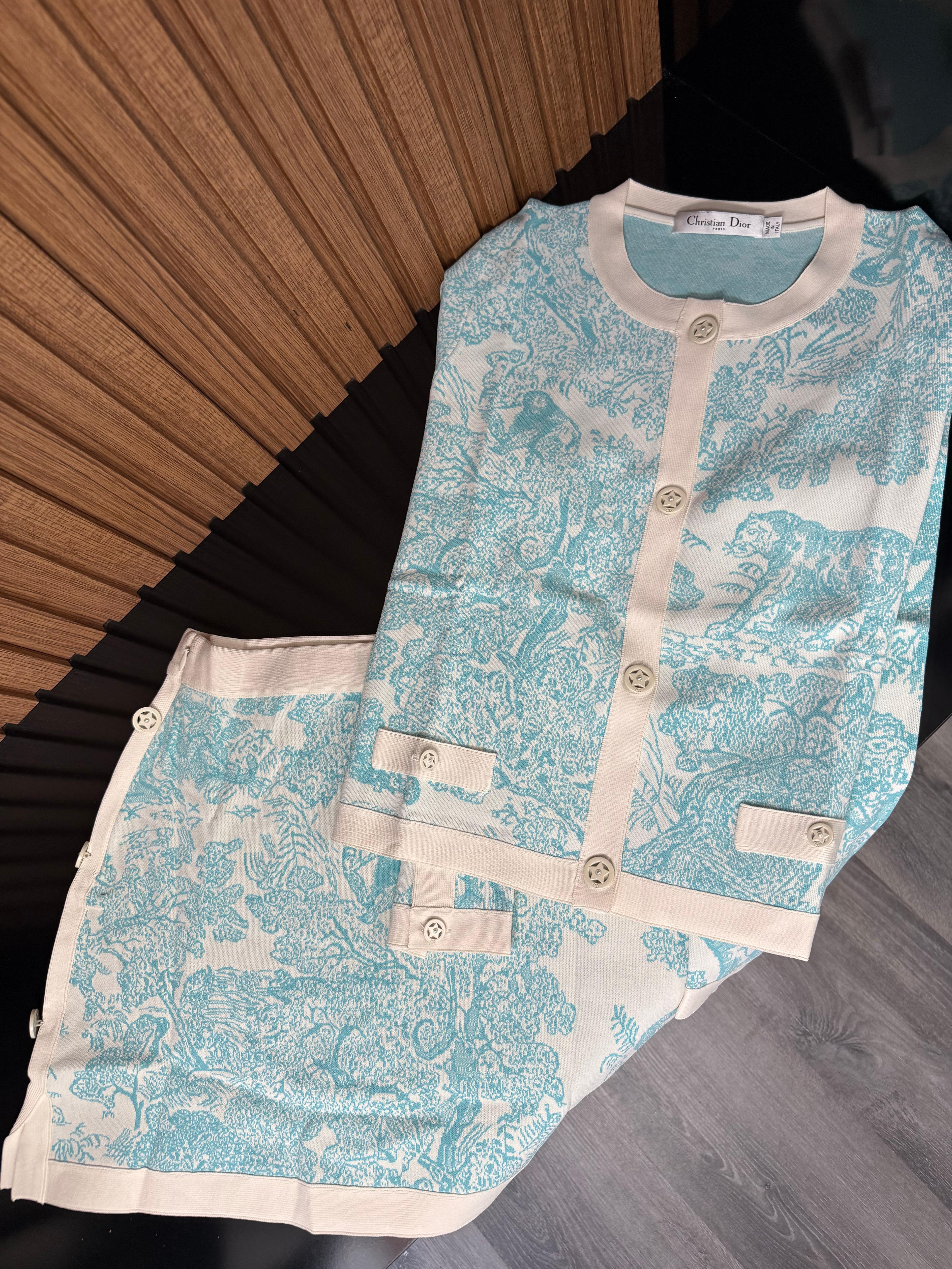 Dio- Toile de Jouy Desenli İkili Takım