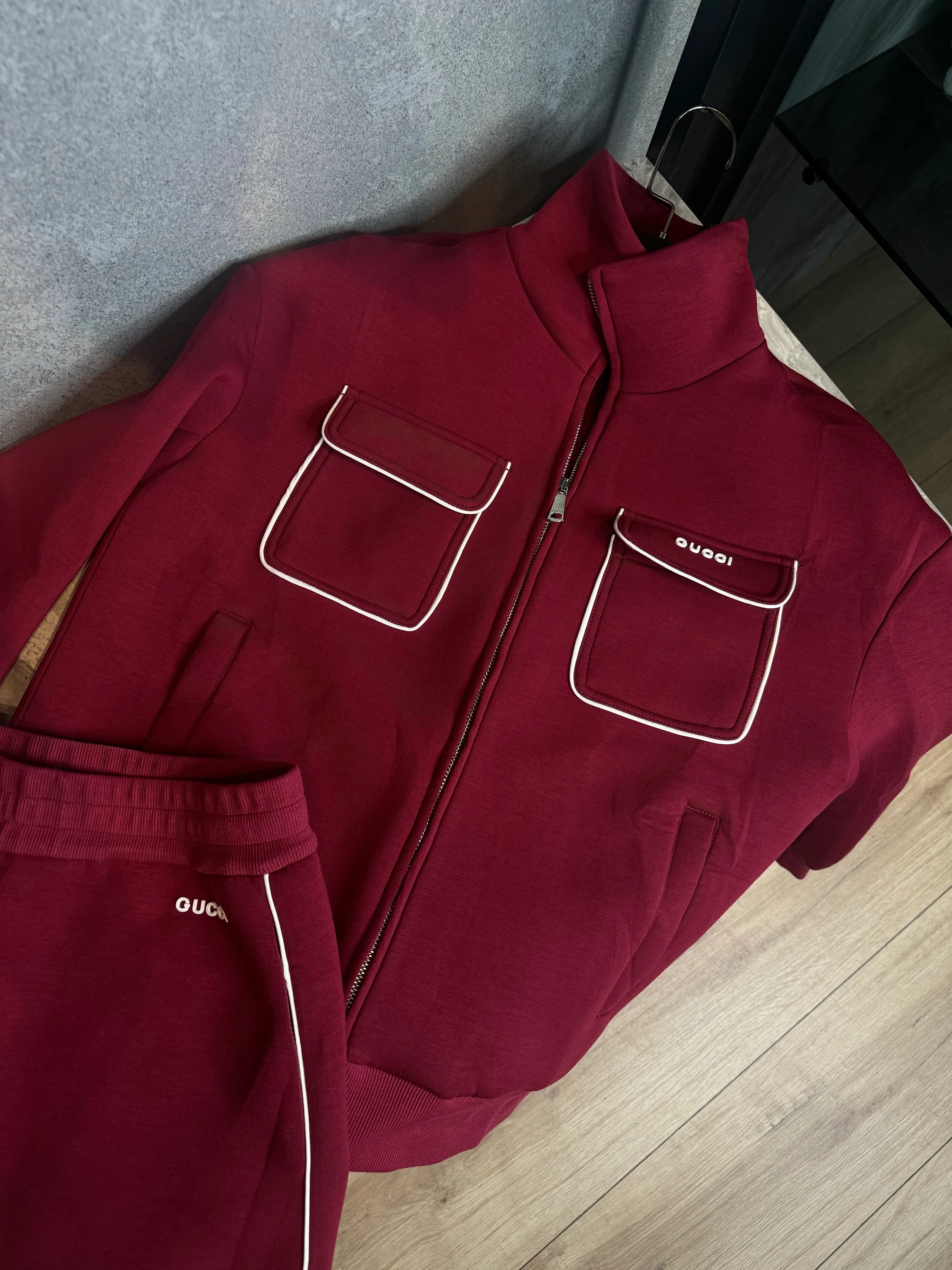 Guc /  Burgundy Sport Chic Set