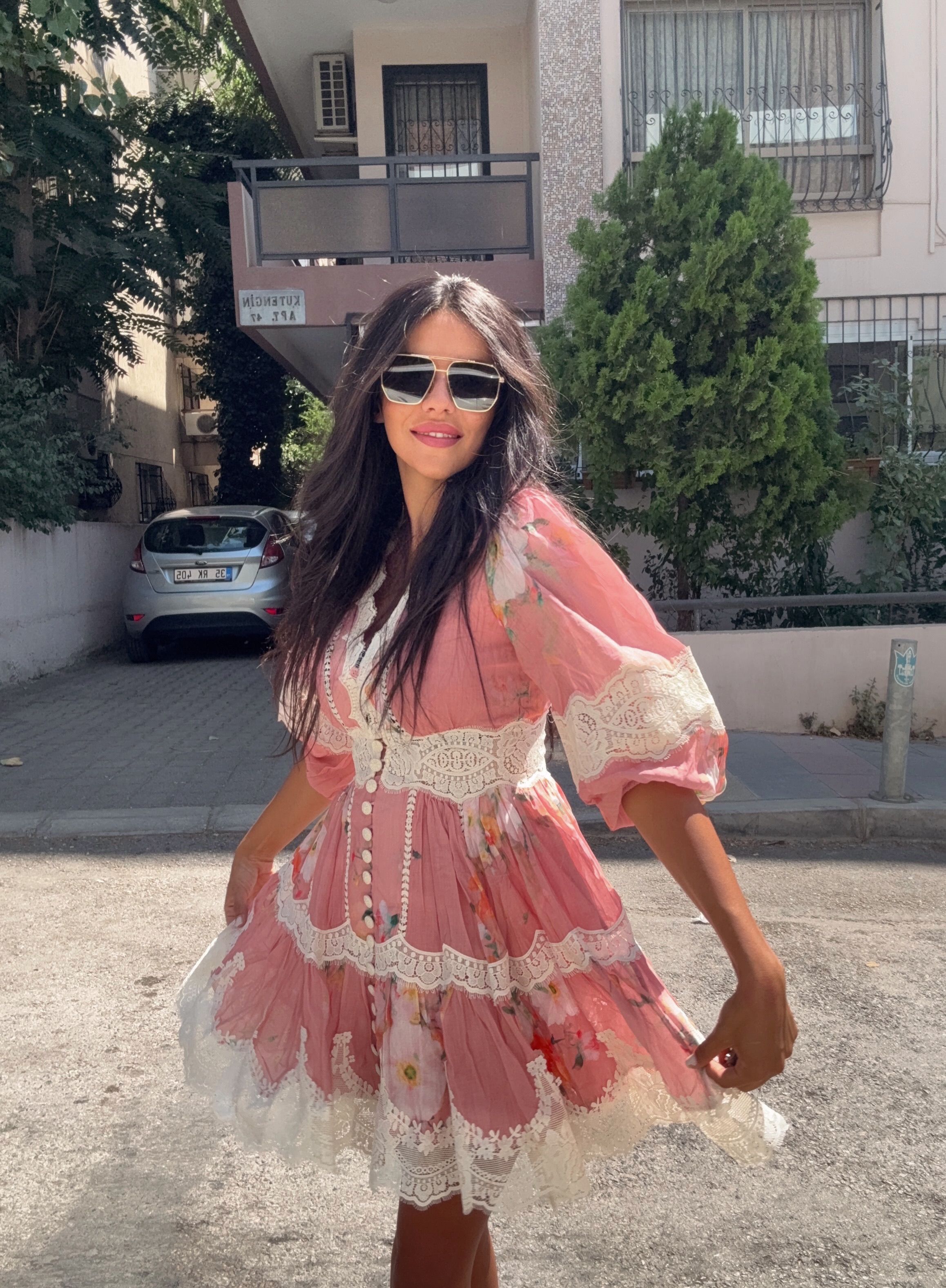 Zimmermann - Rose Chateau Lace Dress