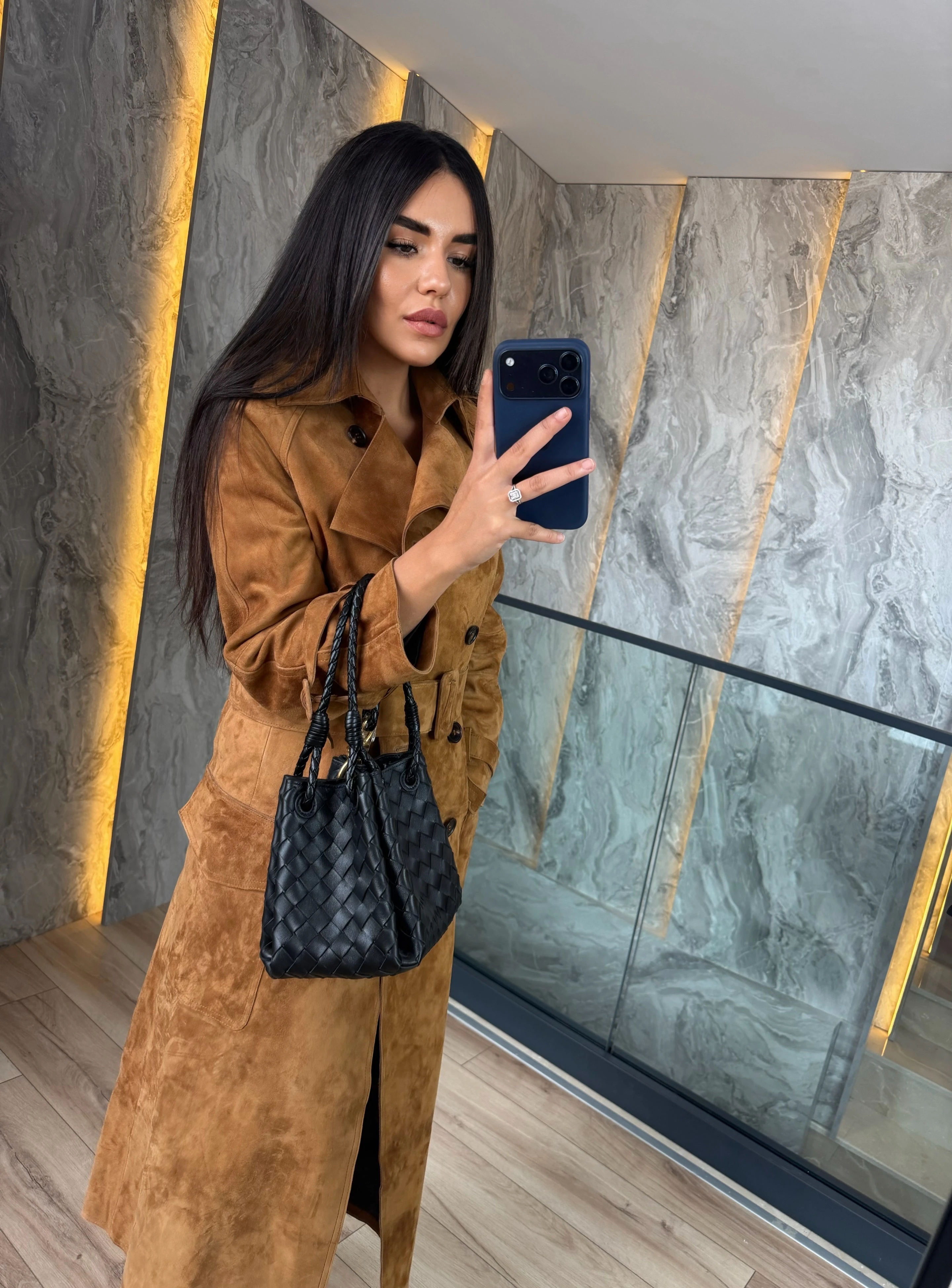 Laurent Suede Trench Coat – Terre de Luxe