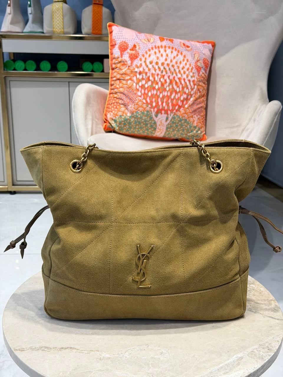 YSL / SUEDE ICARE MAXI TOTE