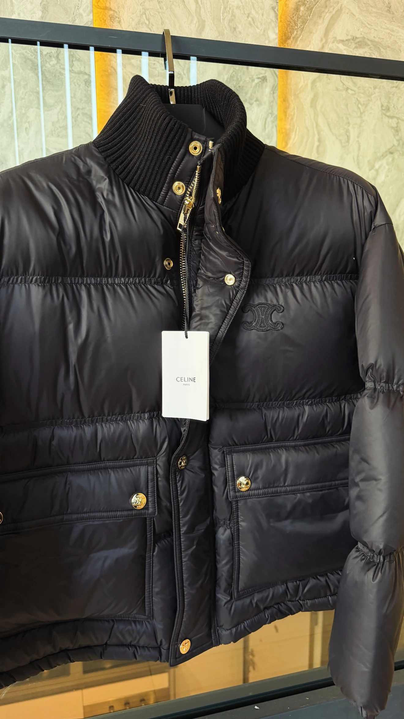 Celin / Noir Royale Puffer Jacket