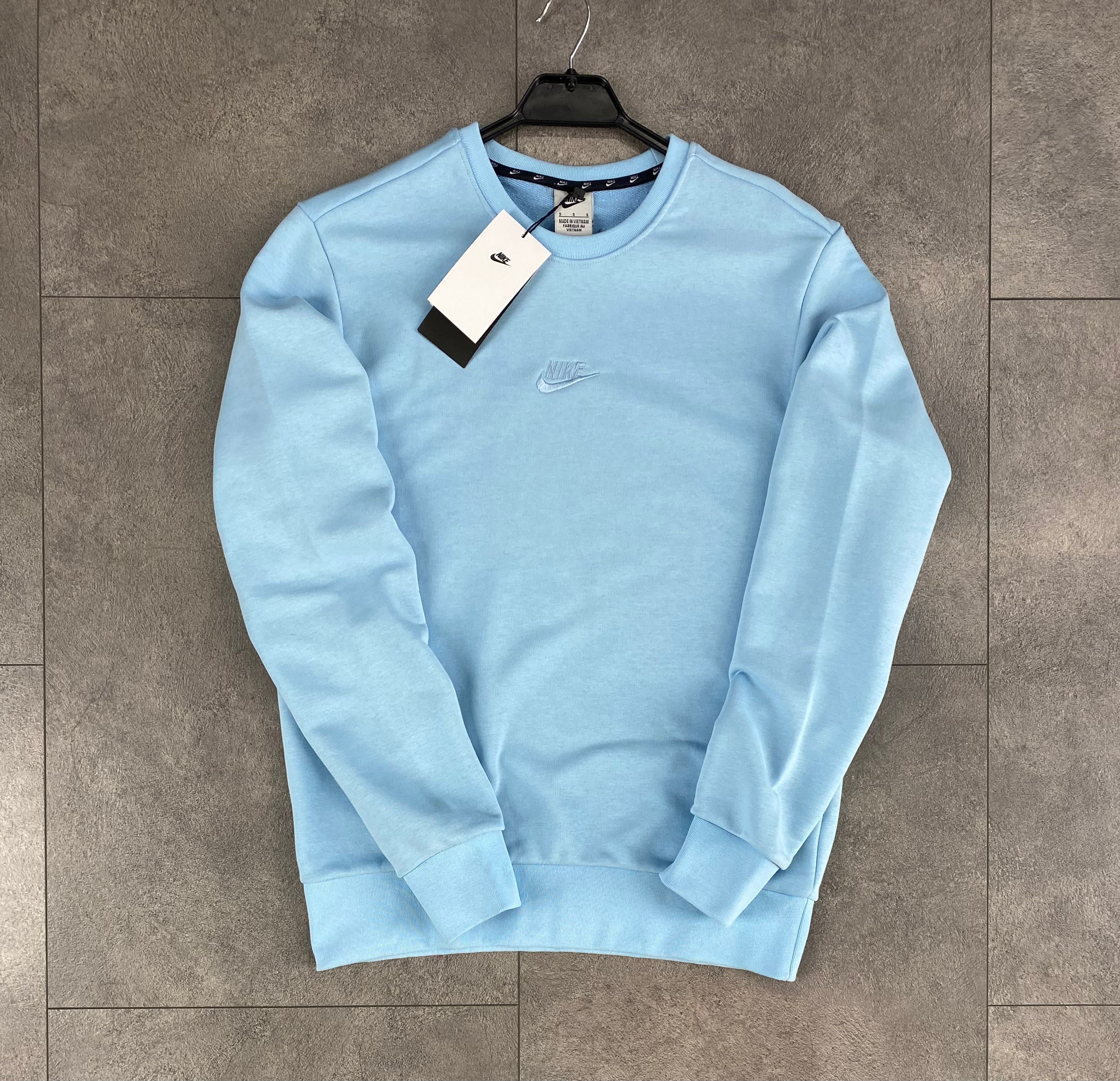 NK Tech Sweater Düz Kazak - Açık Mavi