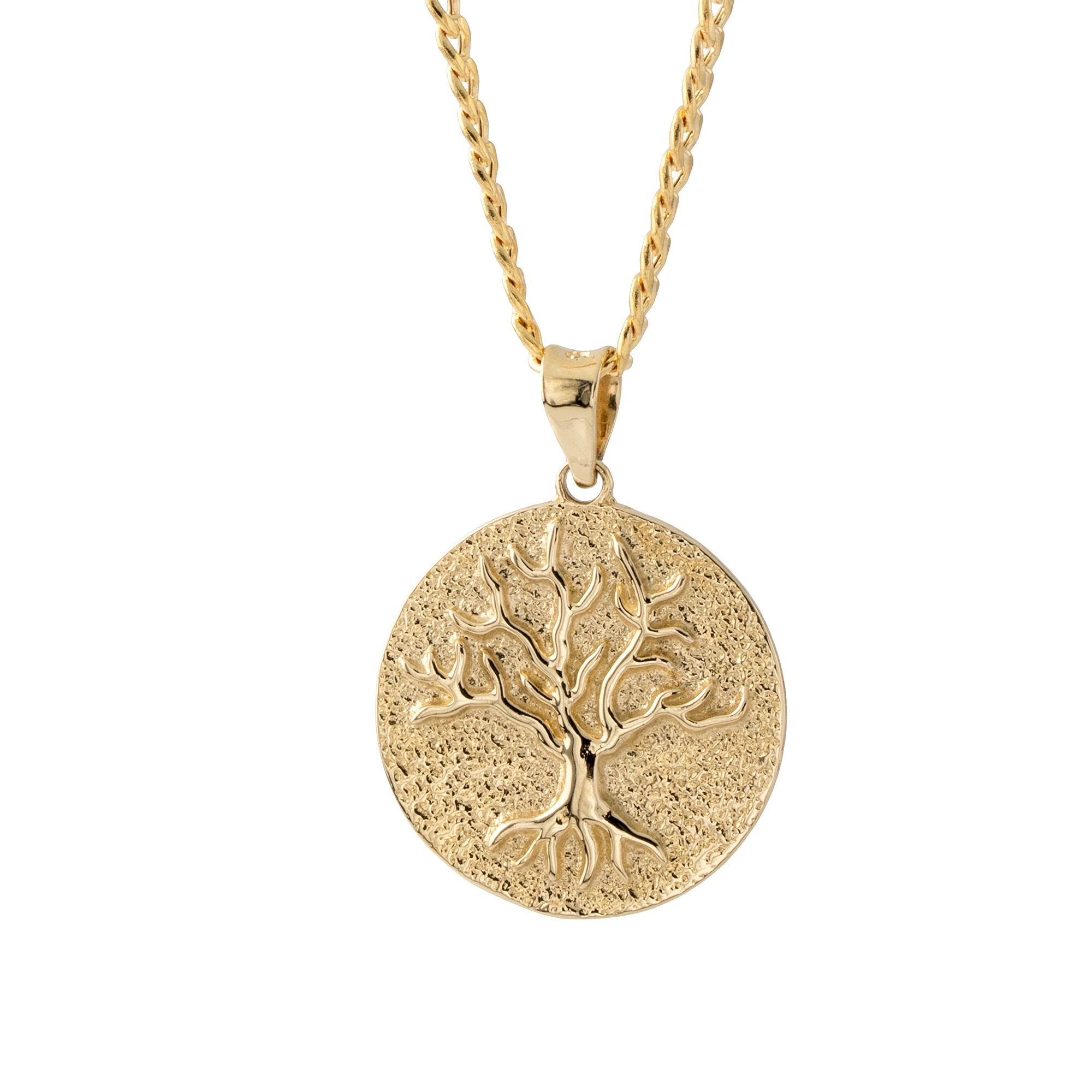 14 Ayar Altın Hayat Ağacı Kadın Kolye