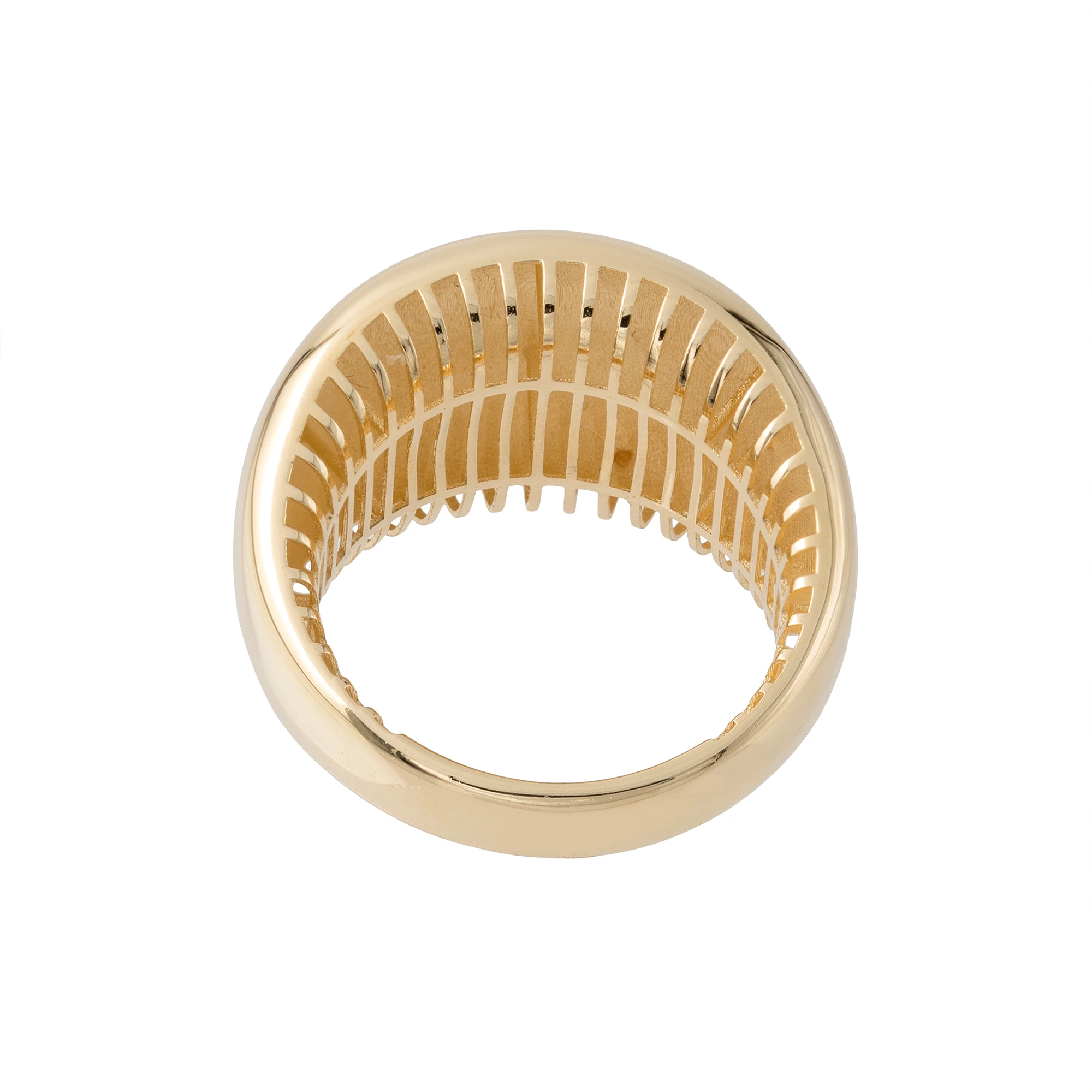 14 Ayar Altın Kalın Kubbe Kadın Yüzük