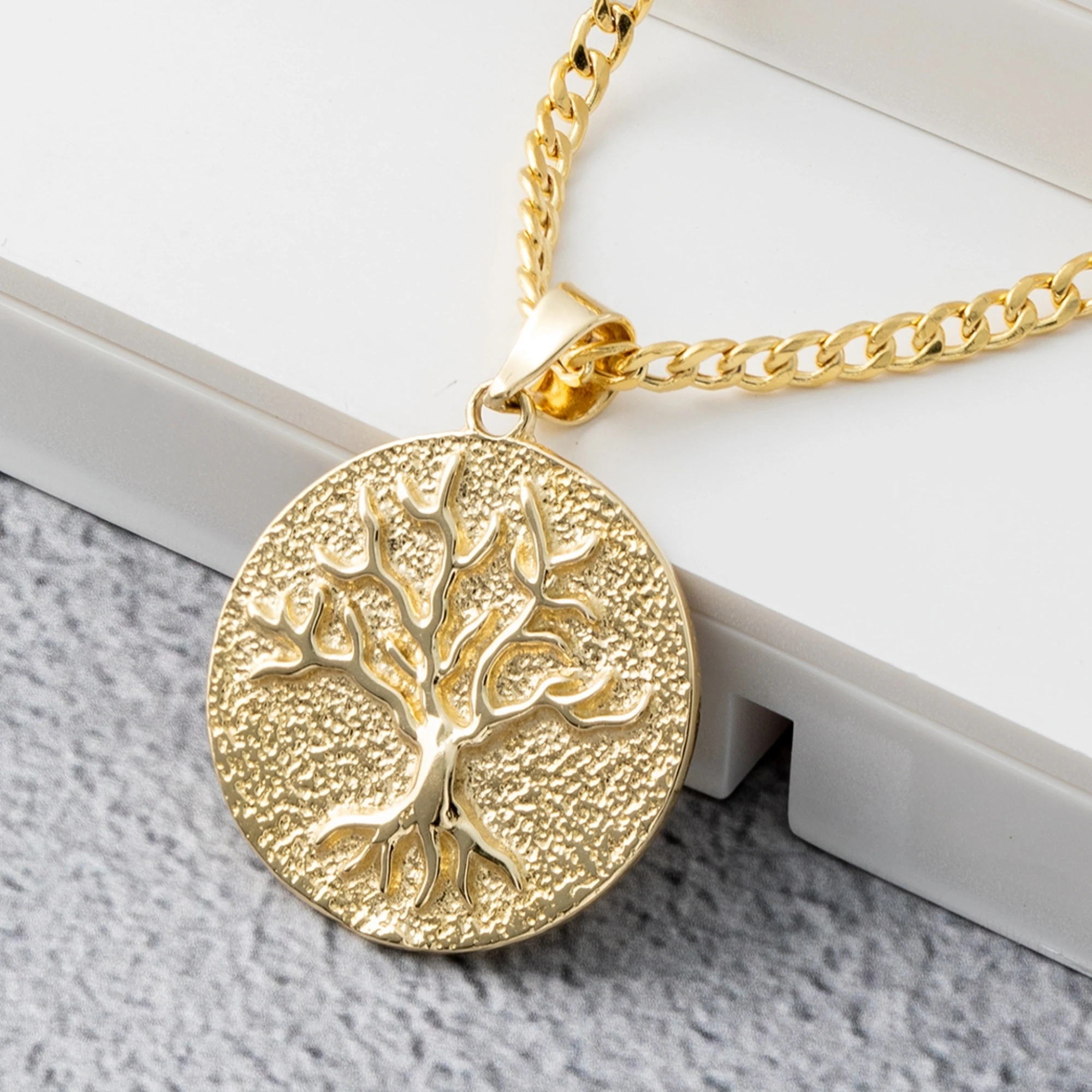 14 Ayar Altın Hayat Ağacı Kadın Kolye