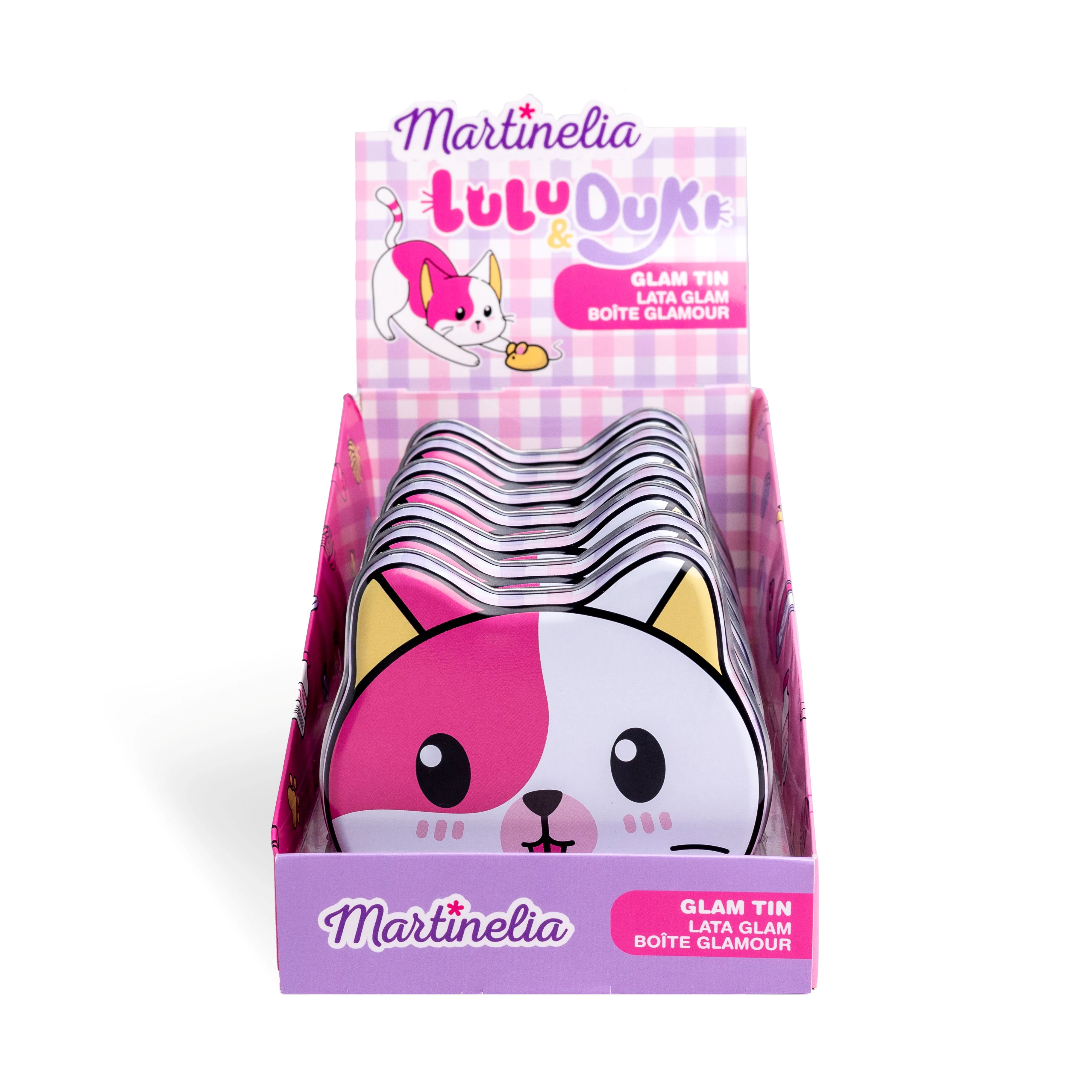 Martinelia Lulu&Duky Kız Çocuk Teneke Kutulu Oje ve Dudak Parlatıcısı Seti (12 Adet)
