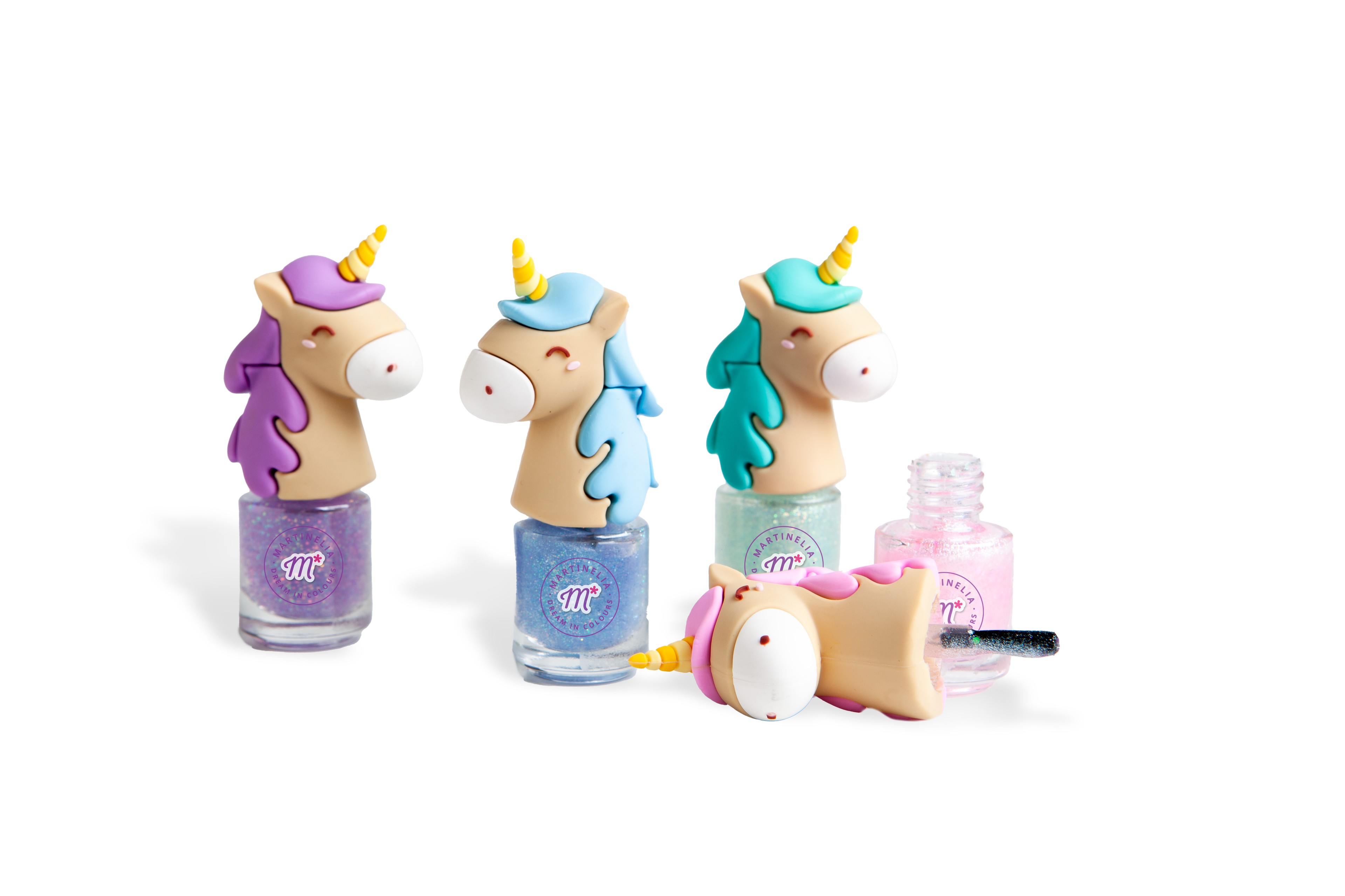 Martinelia Unicorn Kız Çocuk Unicorn Figürlü  Su Bazlı Oje