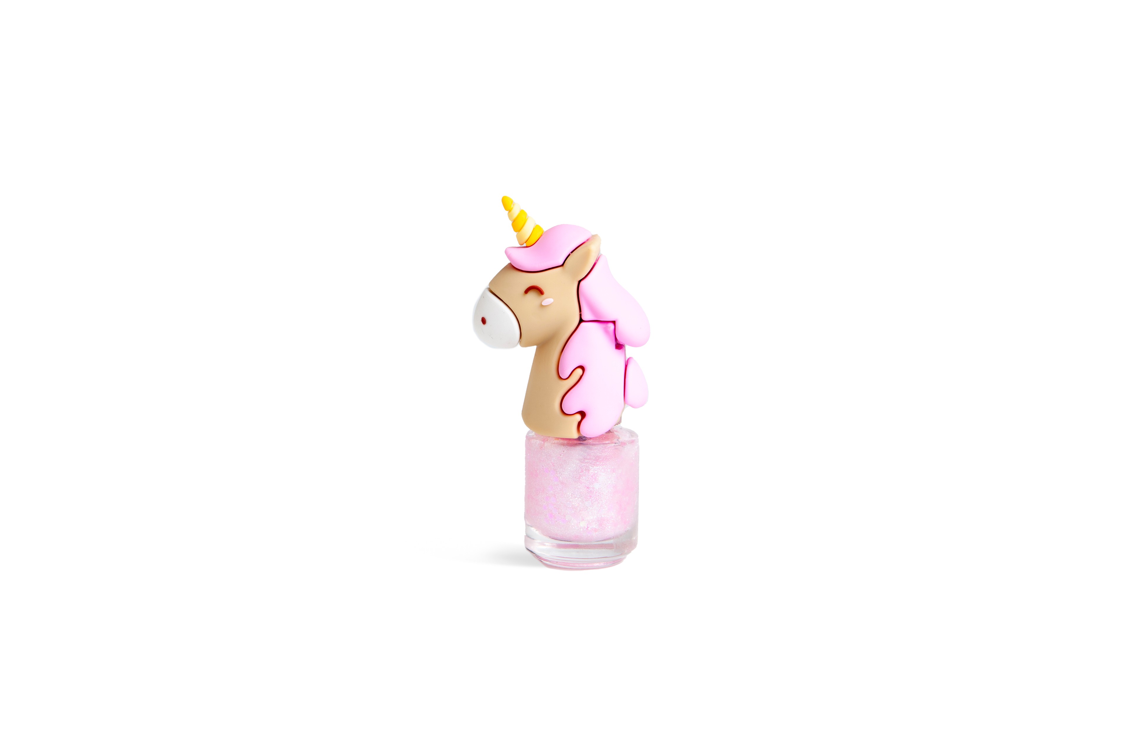 Martinelia Unicorn Kız Çocuk Unicorn Figürlü  Su Bazlı Oje - Pırıltılı Pembe