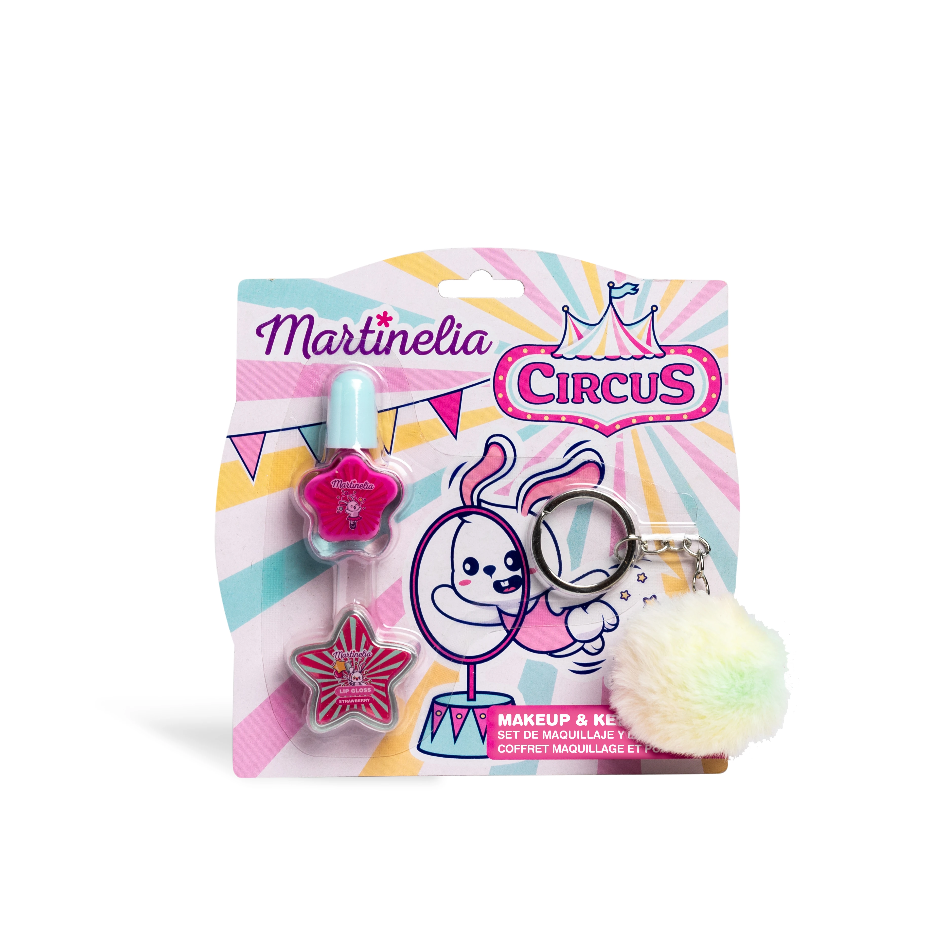 Martinelia Circus Kız Çocuk Oje, Dudak Parlatısıcı ve Anahtarlık Seti (12 Adet)